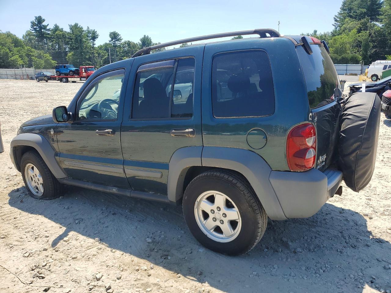 2005 Jeep Liberty Sport Green vin: 1J4GL48K35W584265