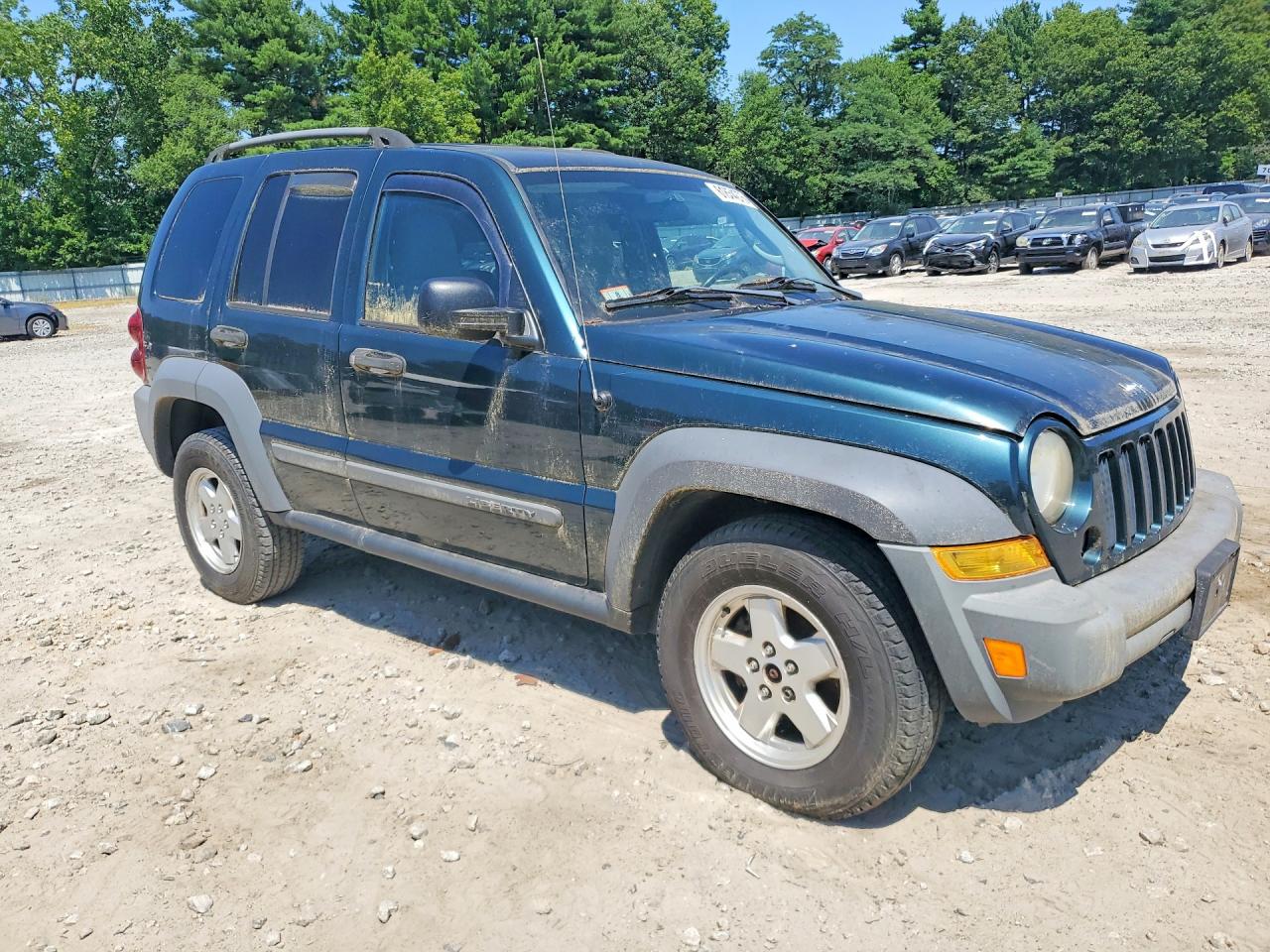 2005 Jeep Liberty Sport Green vin: 1J4GL48K35W584265