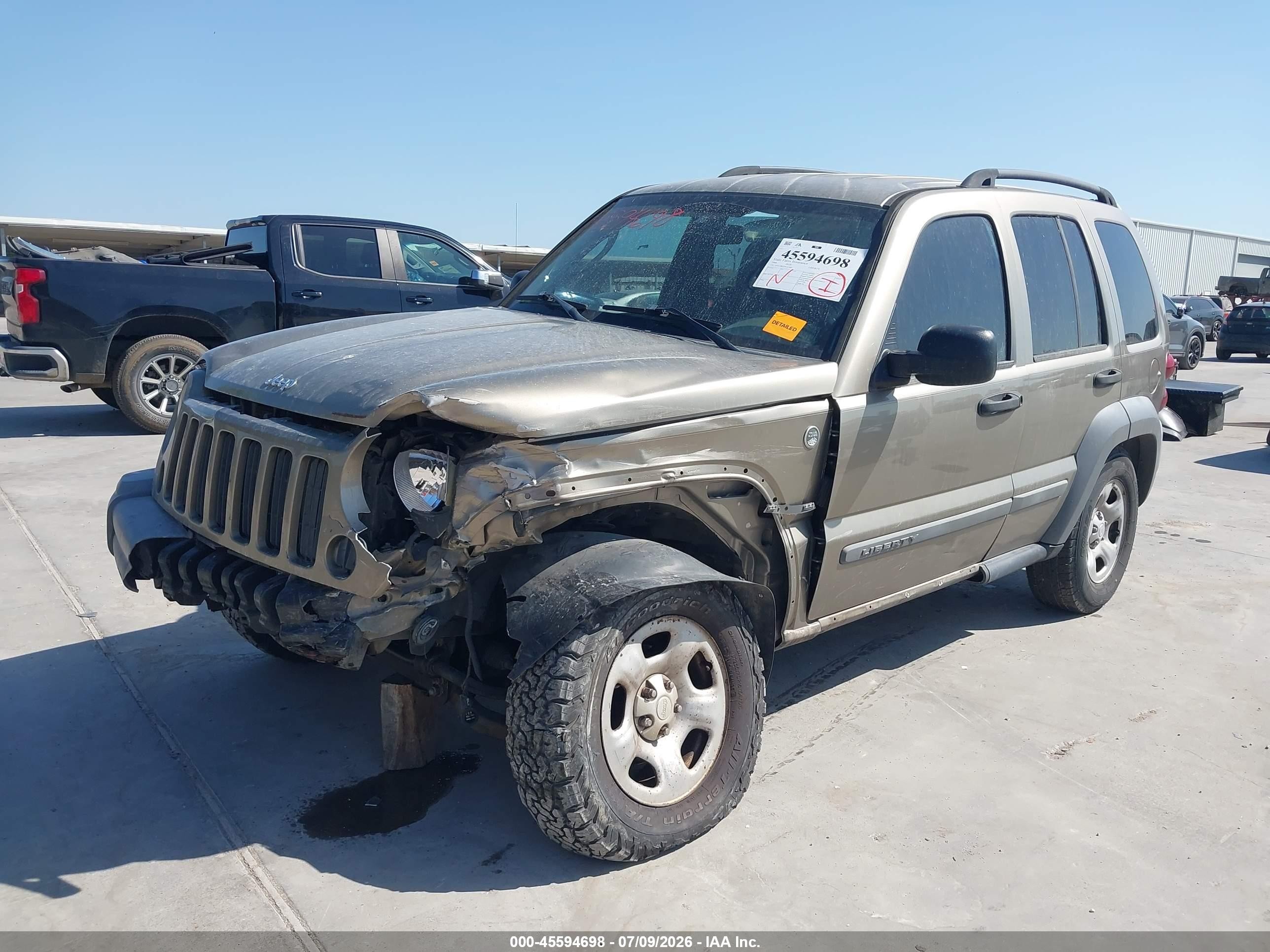 2006 Jeep Liberty Sport Beige vin: 1J4GL48K36W107885