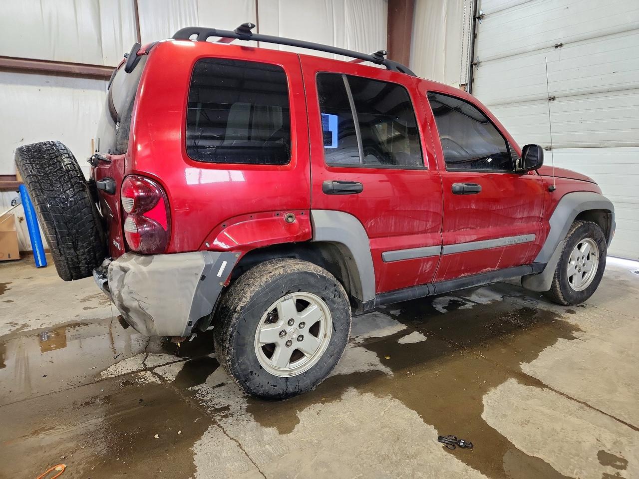 2006 Jeep Liberty Sport Красный vin: 1J4GL48K36W139073