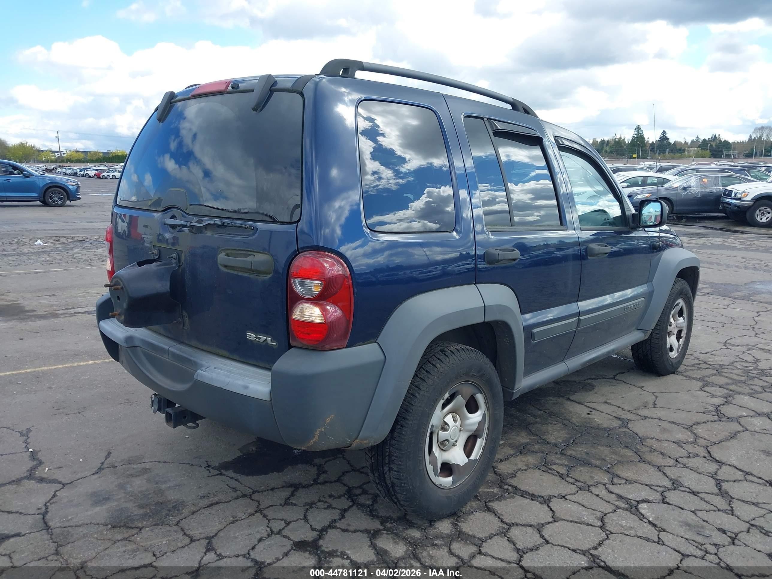 2006 Jeep Liberty Sport Blue vin: 1J4GL48K36W163261