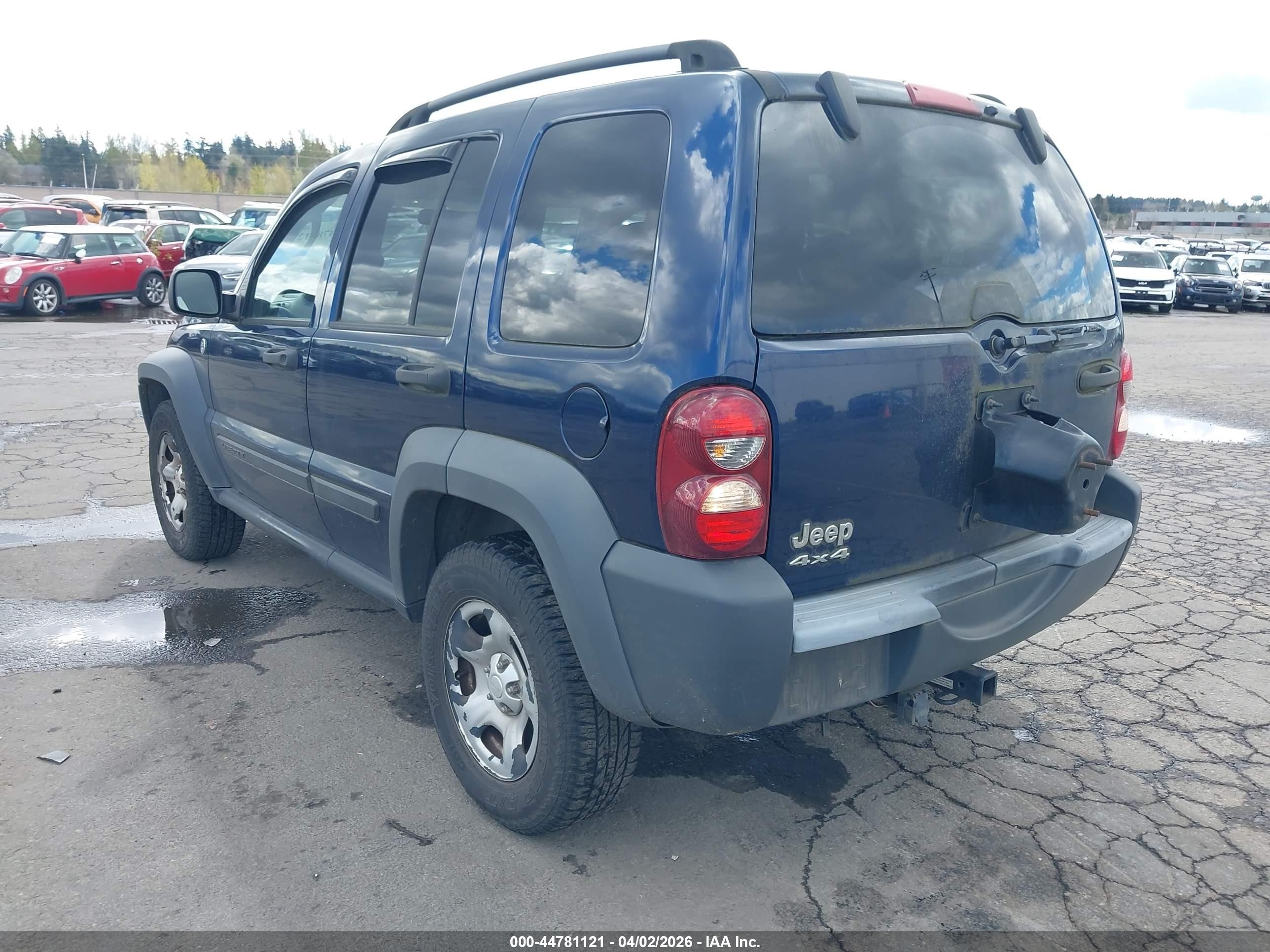 2006 Jeep Liberty Sport Blue vin: 1J4GL48K36W163261