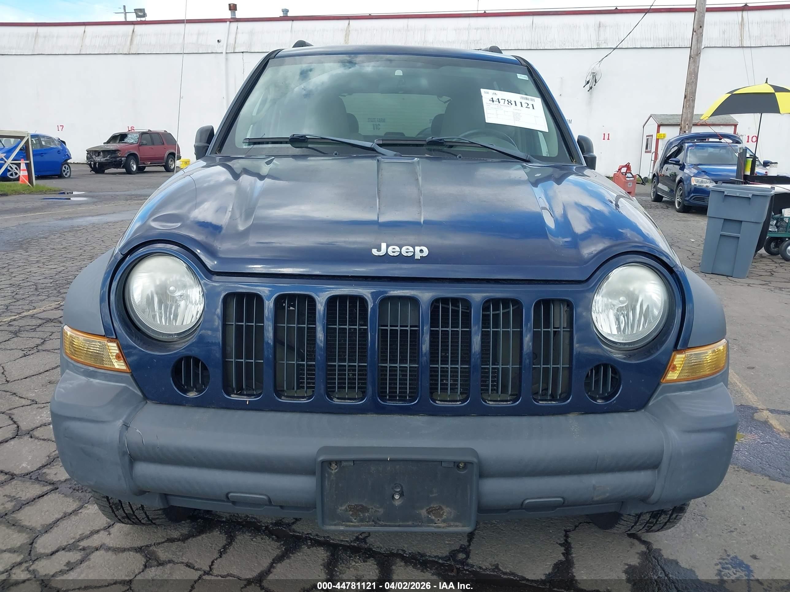 2006 Jeep Liberty Sport Blue vin: 1J4GL48K36W163261