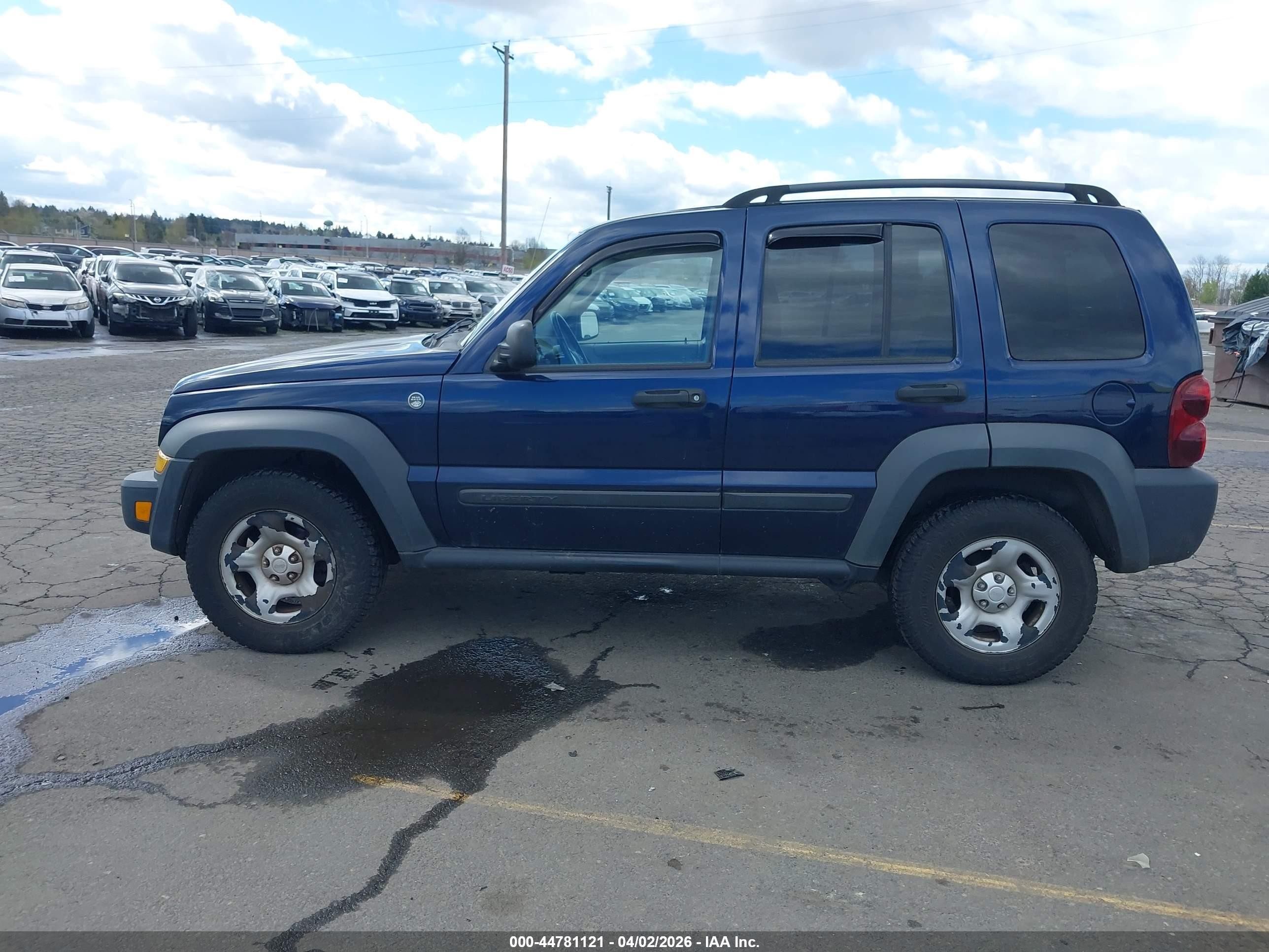 2006 Jeep Liberty Sport Blue vin: 1J4GL48K36W163261