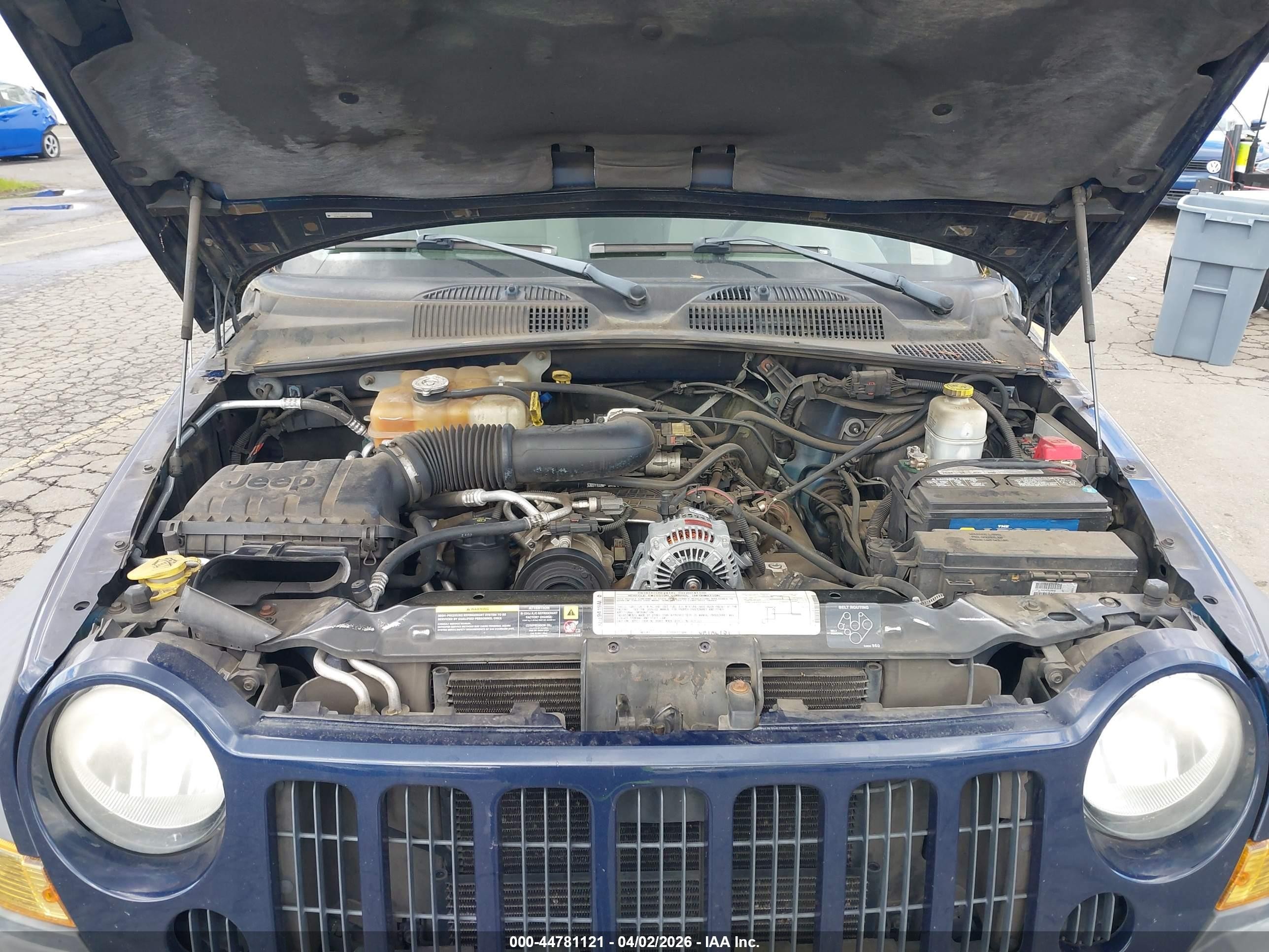 2006 Jeep Liberty Sport Blue vin: 1J4GL48K36W163261