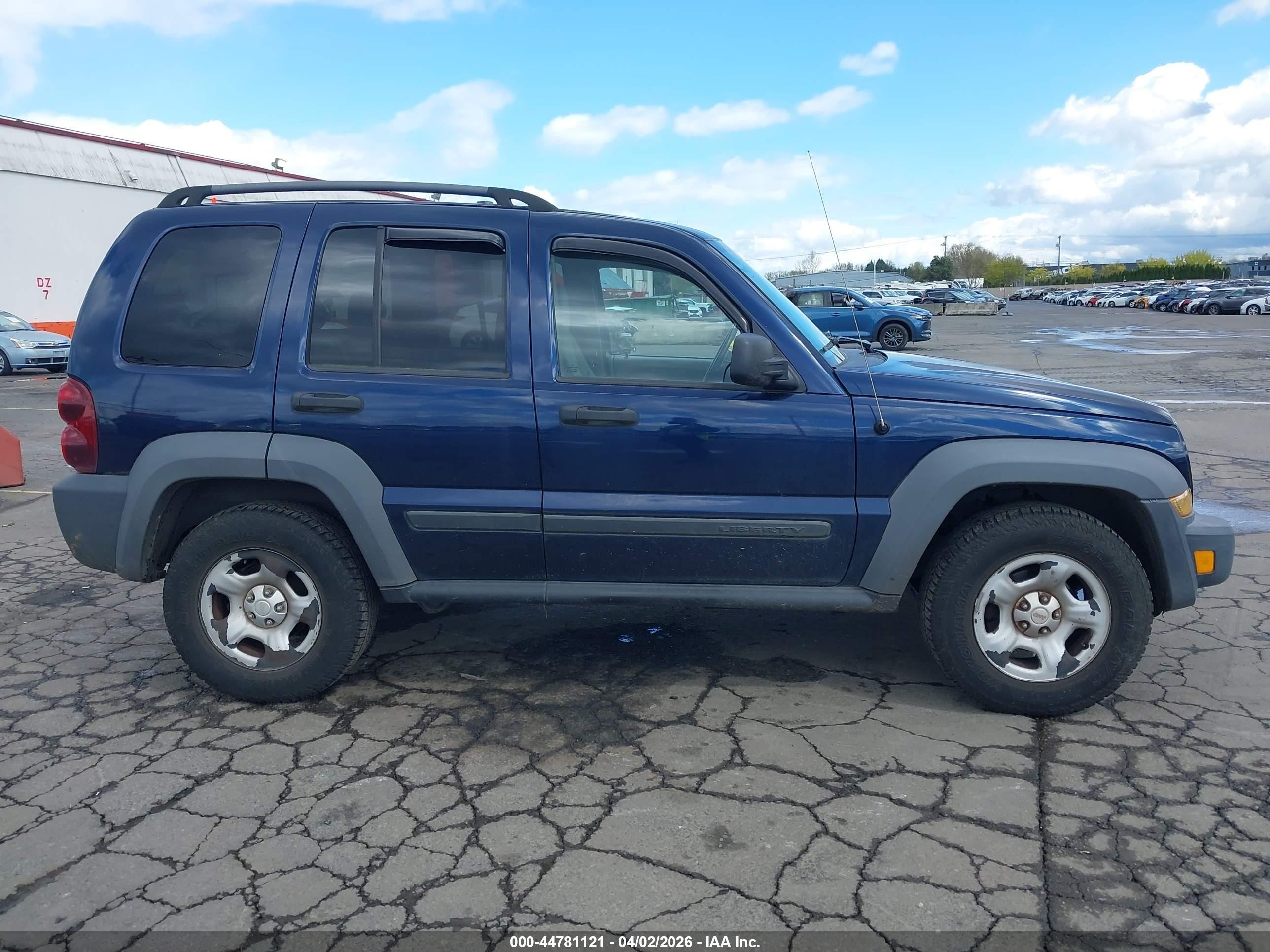 2006 Jeep Liberty Sport Blue vin: 1J4GL48K36W163261