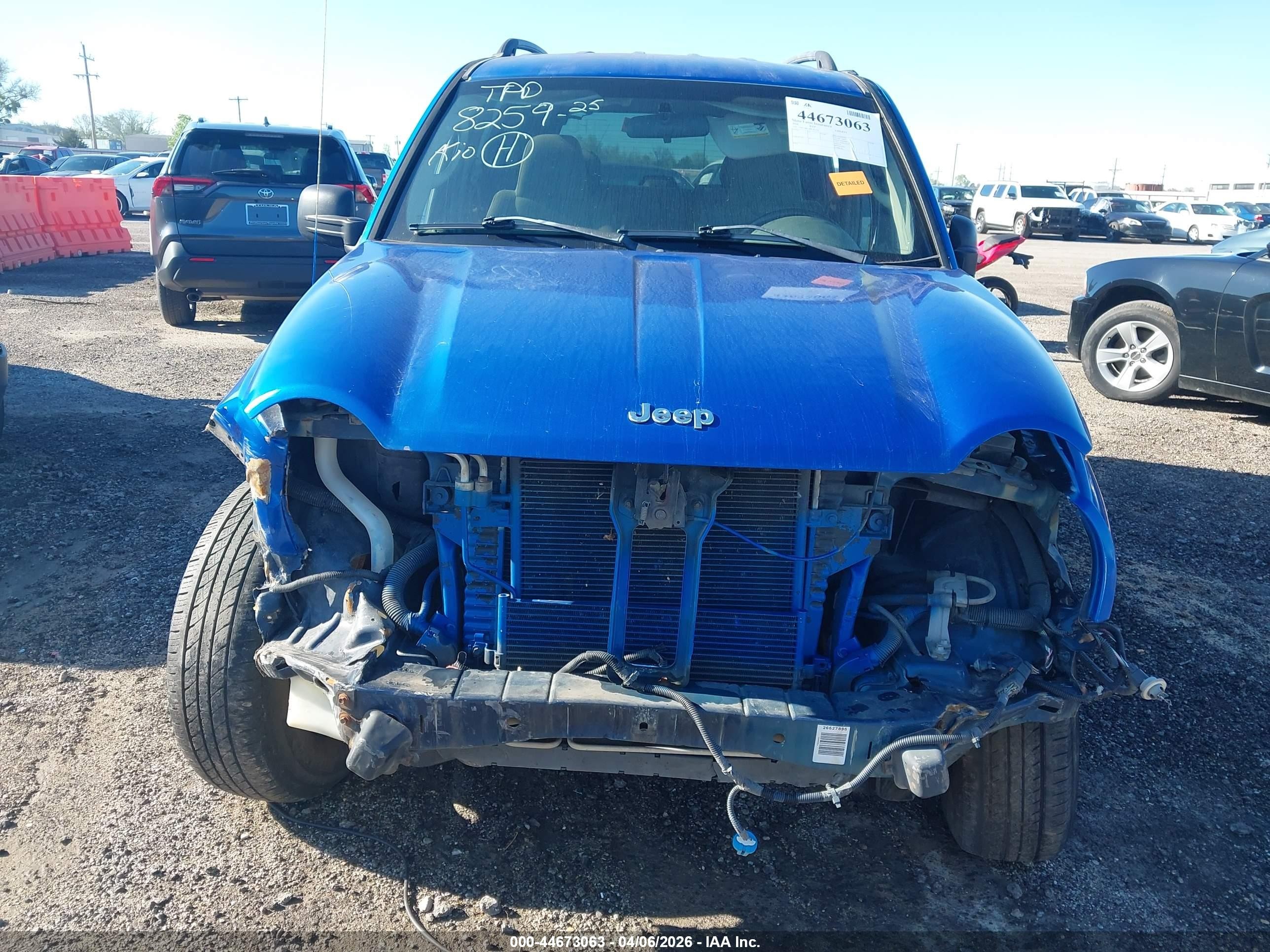 2006 Jeep Liberty Sport Синий vin: 1J4GL48K36W181579