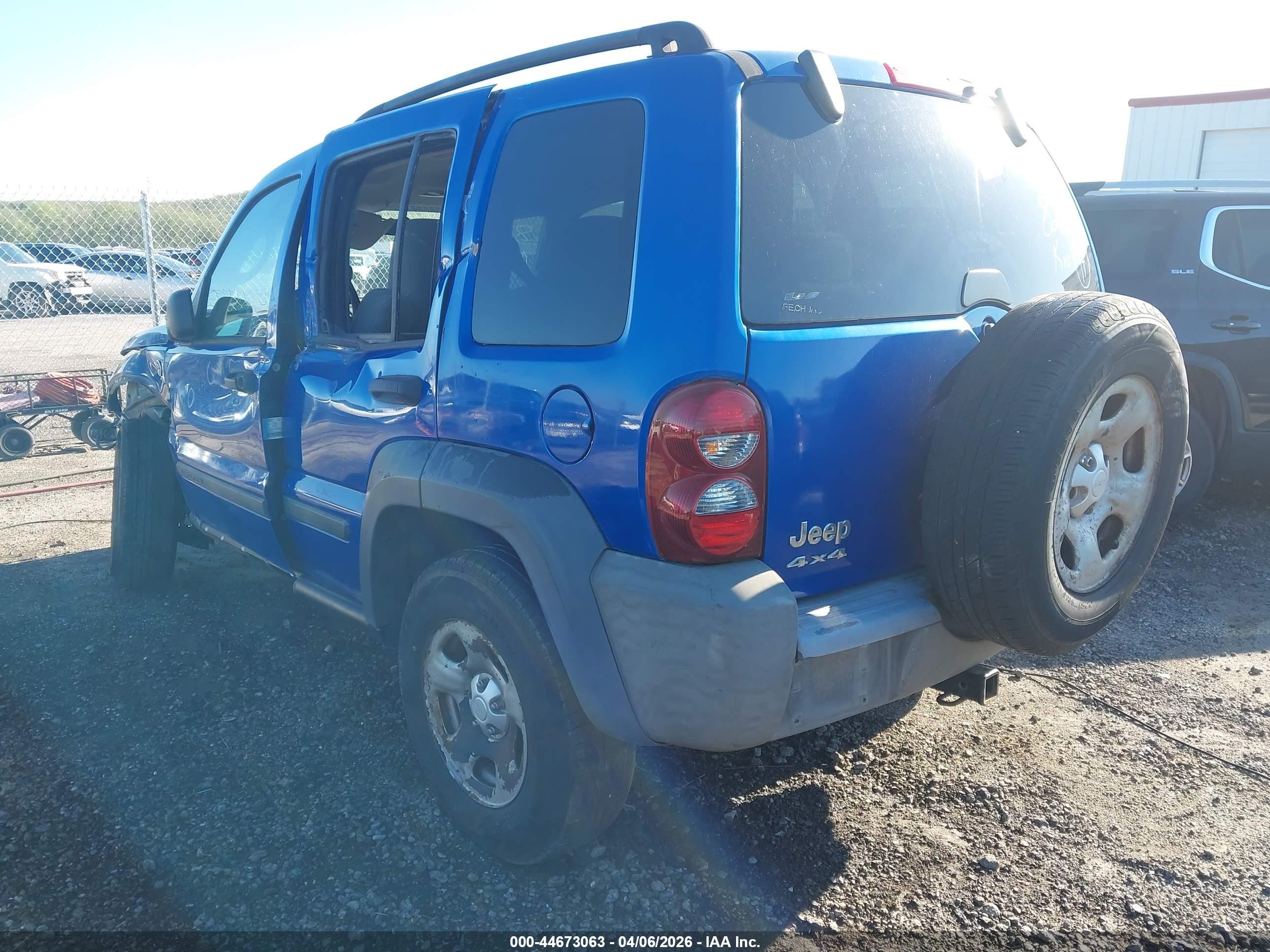 2006 Jeep Liberty Sport Синий vin: 1J4GL48K36W181579