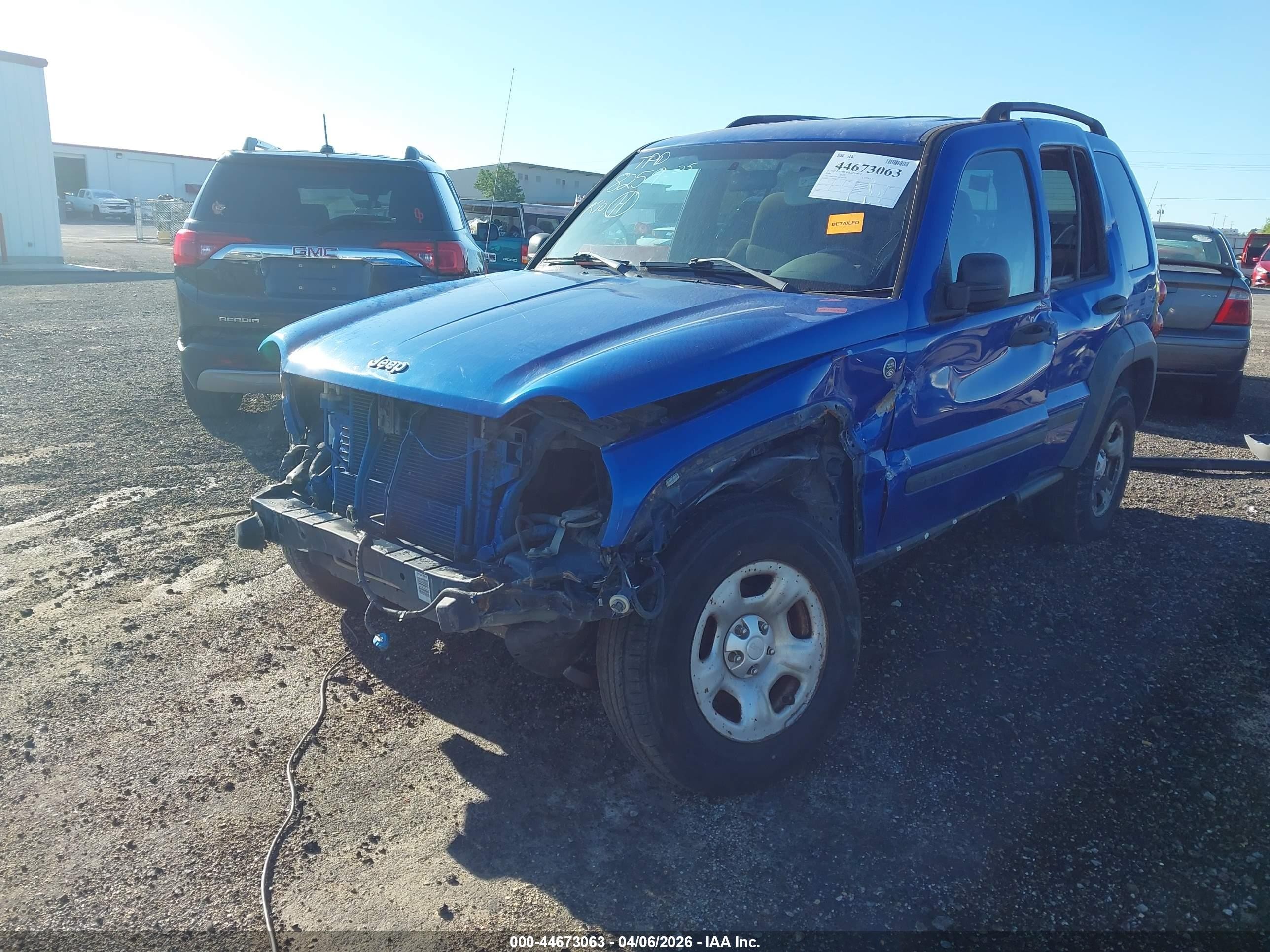 2006 Jeep Liberty Sport Синий vin: 1J4GL48K36W181579