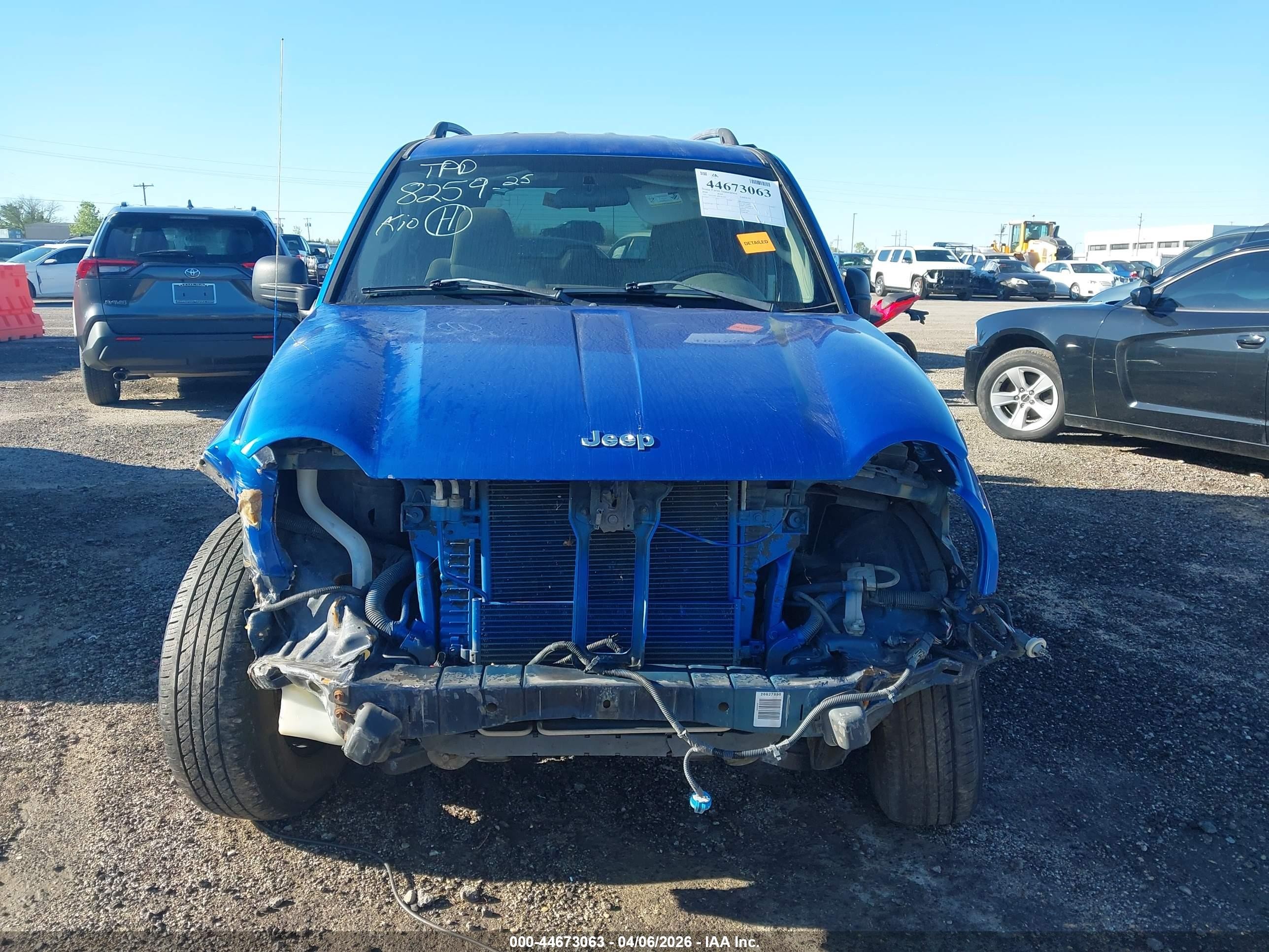 2006 Jeep Liberty Sport Синий vin: 1J4GL48K36W181579