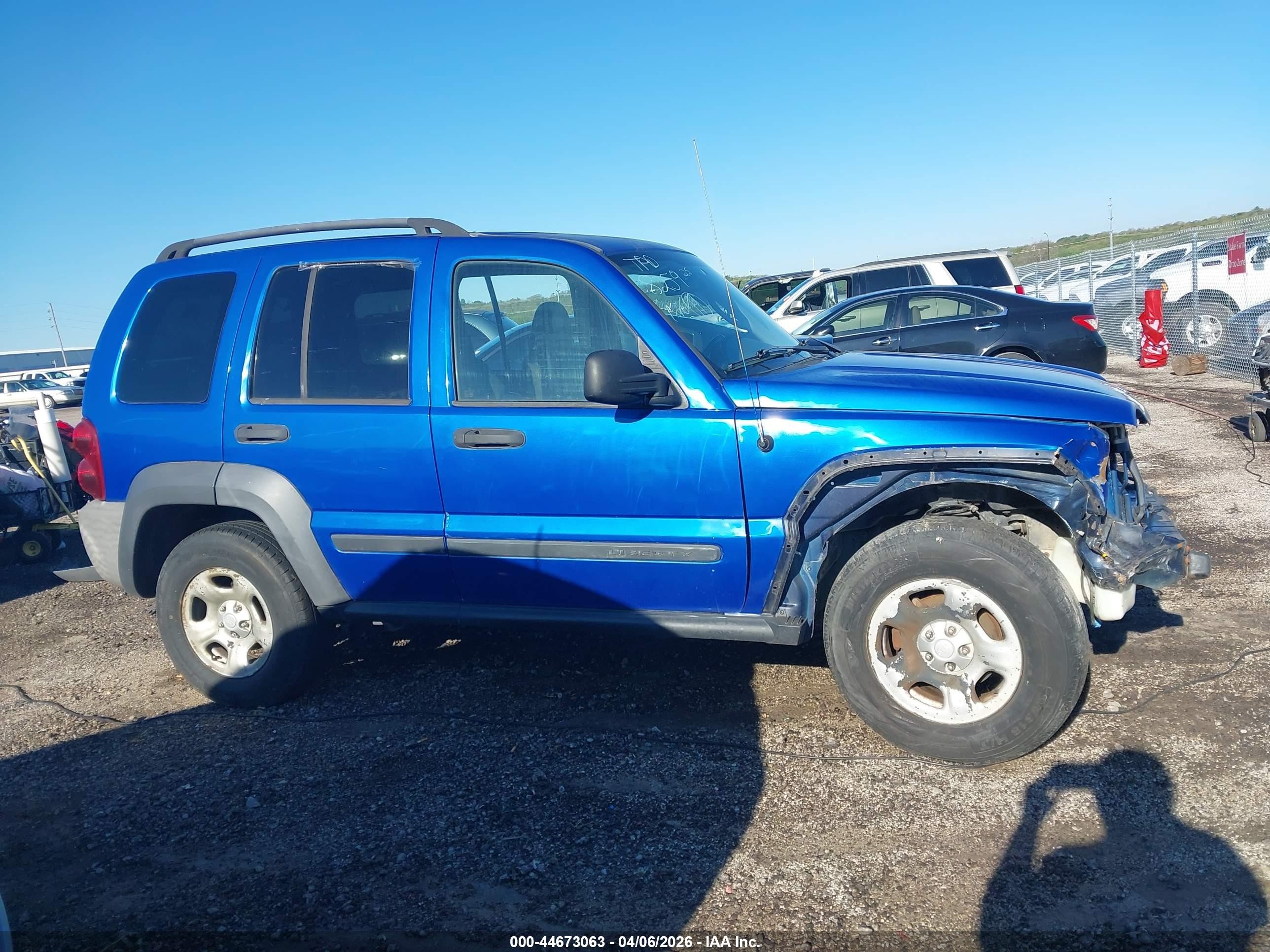 2006 Jeep Liberty Sport Синий vin: 1J4GL48K36W181579