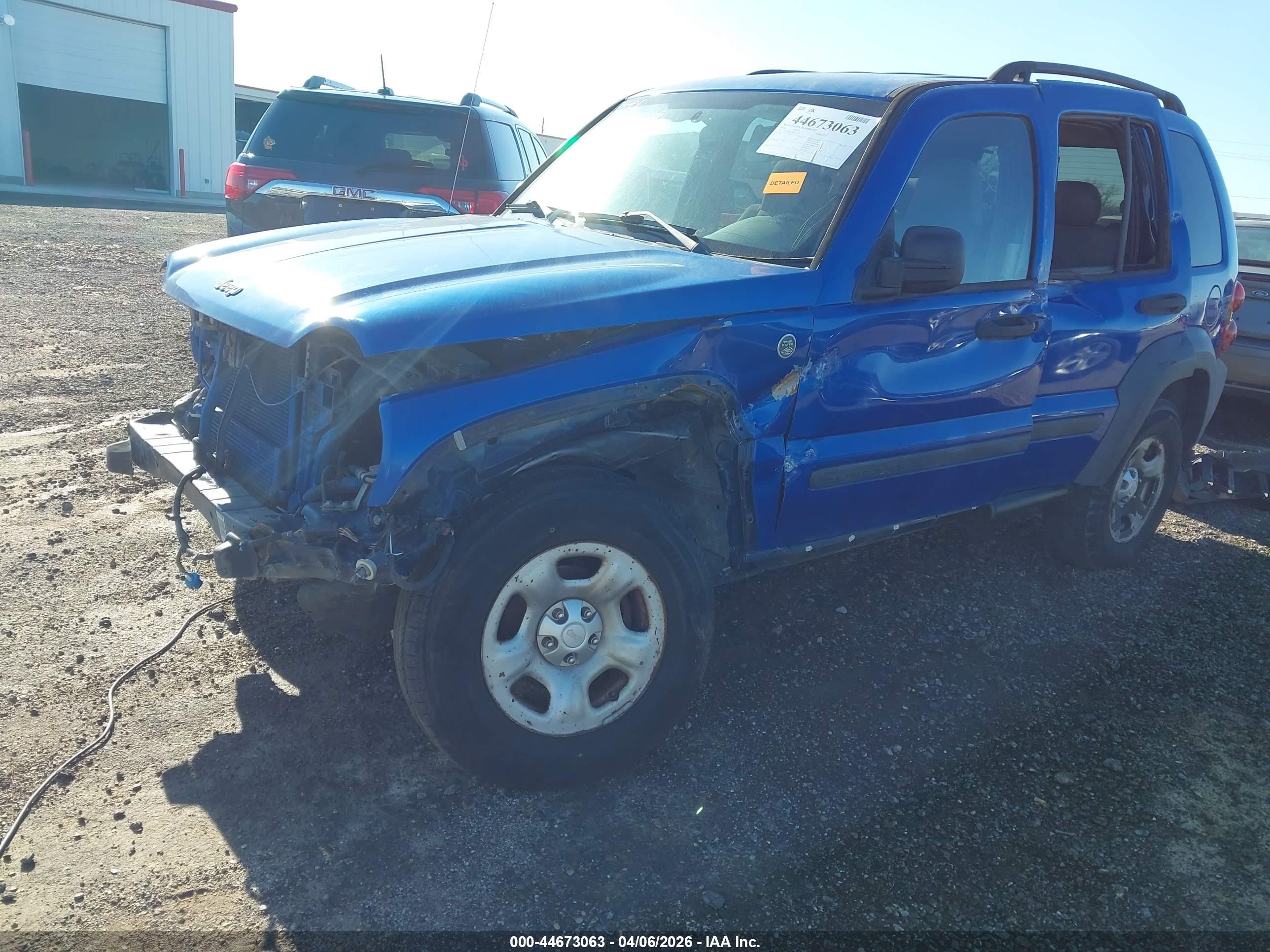 2006 Jeep Liberty Sport Синий vin: 1J4GL48K36W181579