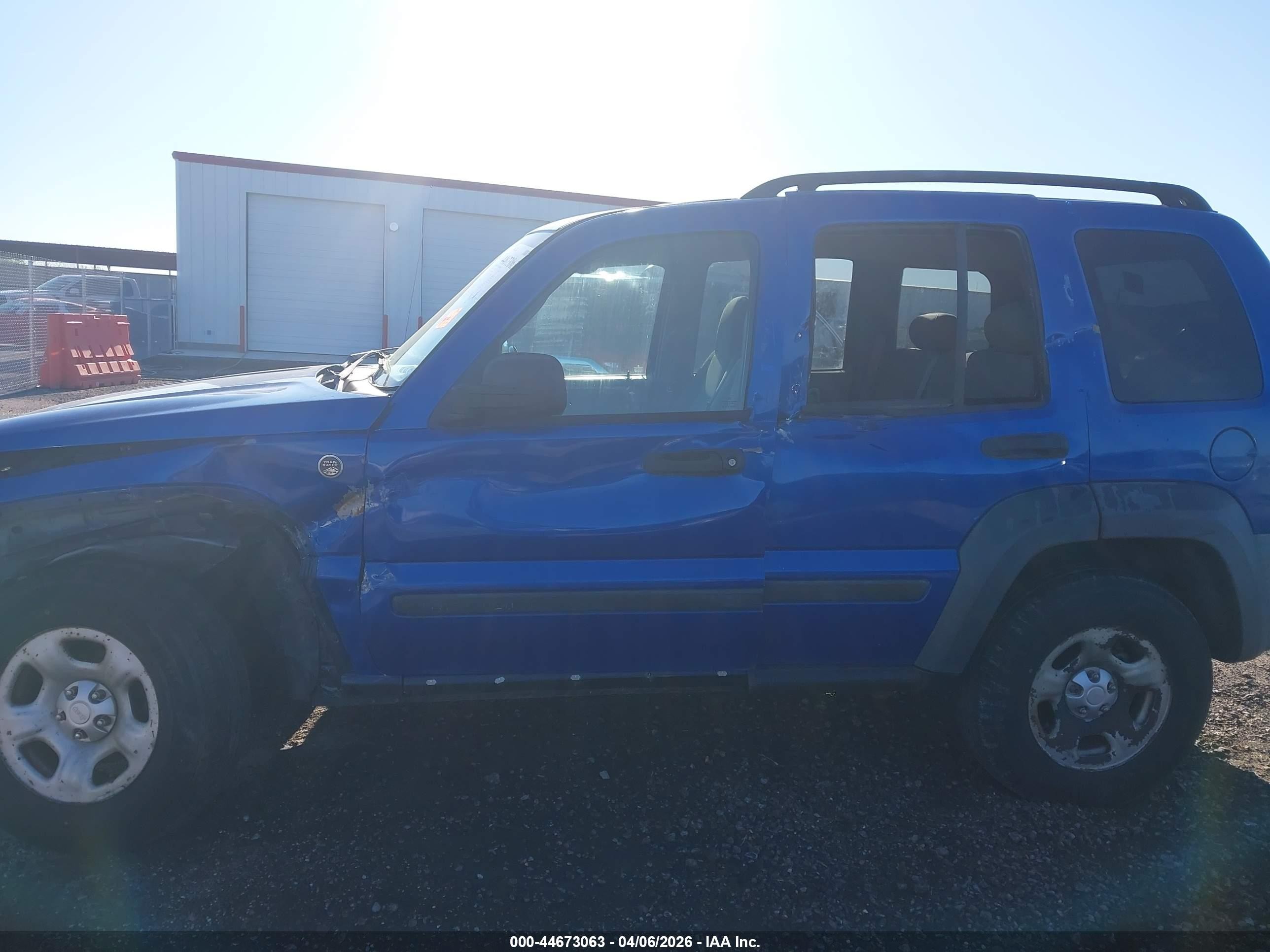 2006 Jeep Liberty Sport Синий vin: 1J4GL48K36W181579
