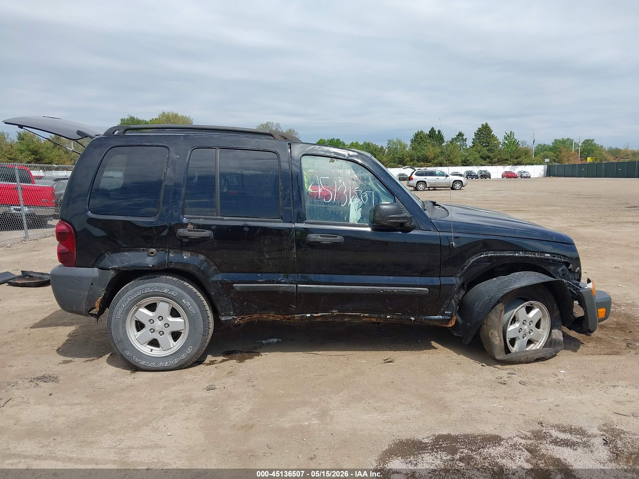 2006 Jeep Liberty Sport Black vin: 1J4GL48K36W259987