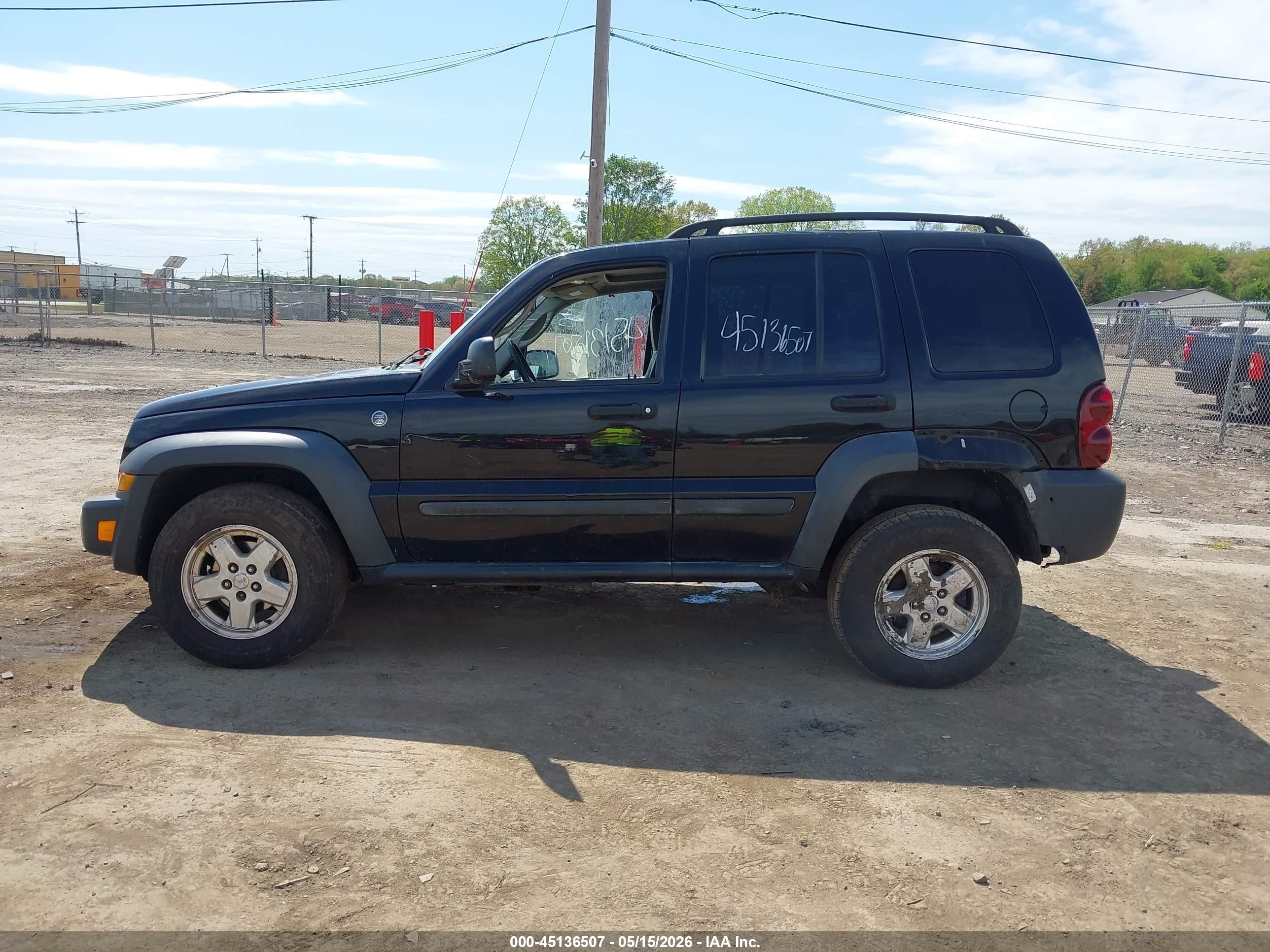 2006 Jeep Liberty Sport Black vin: 1J4GL48K36W259987