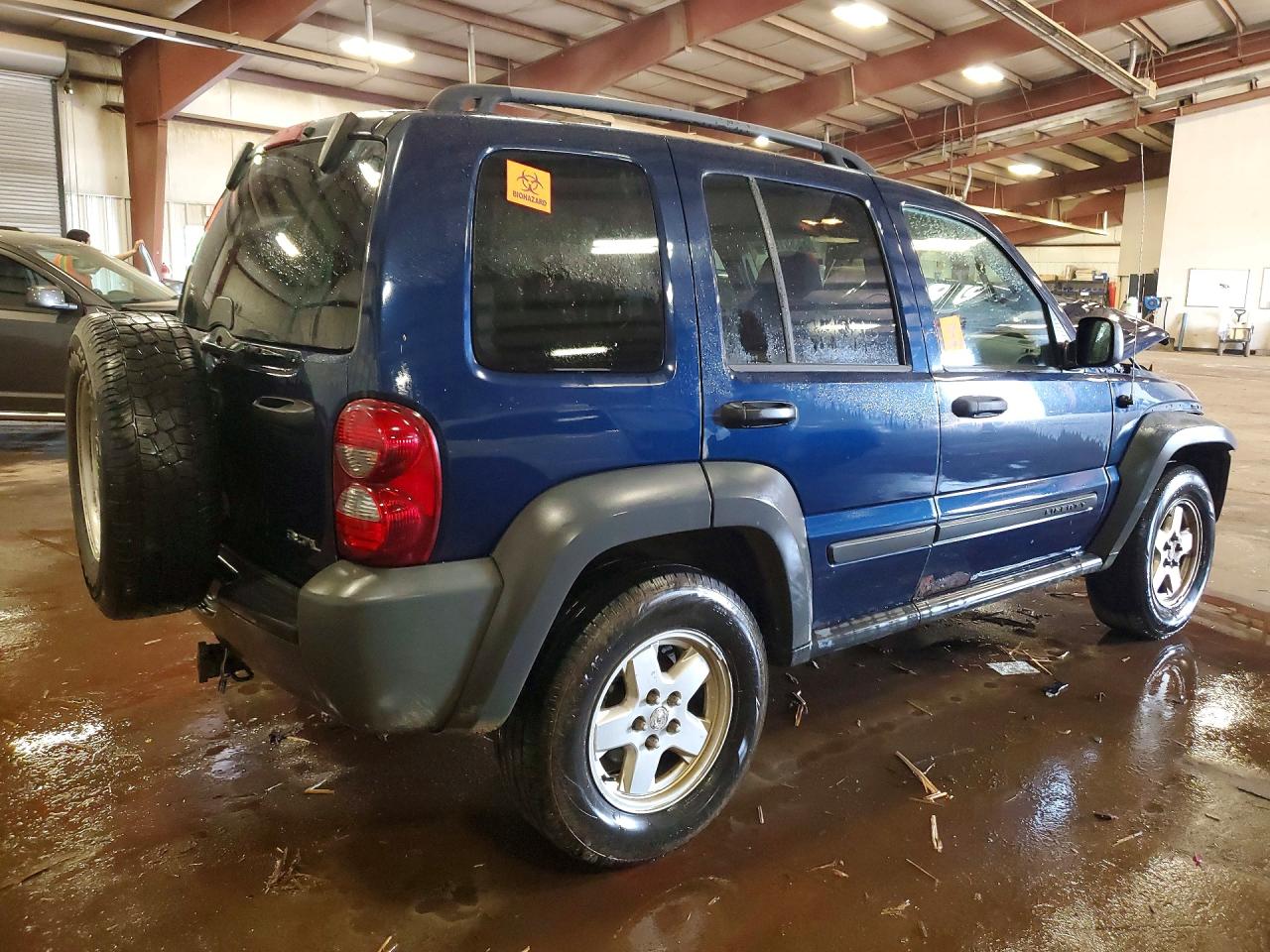 2007 Jeep Liberty Sport Blue vin: 1J4GL48K37W524554