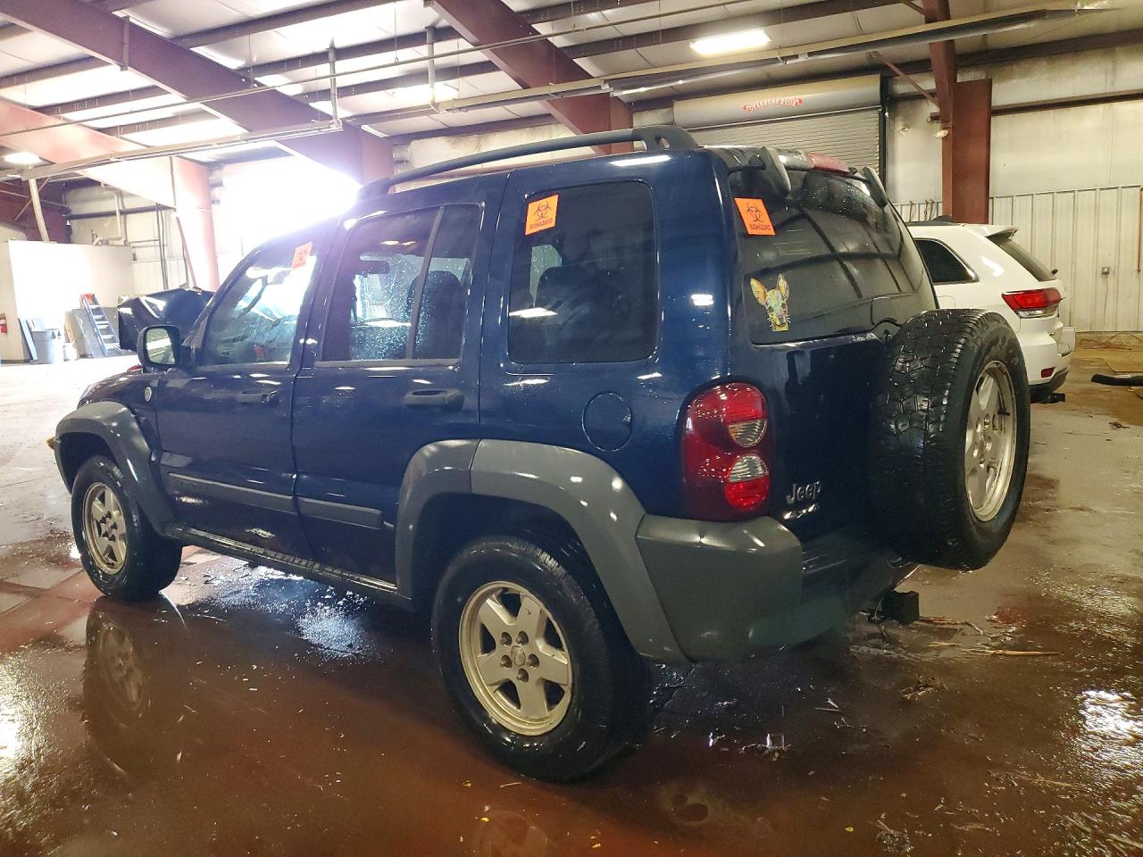 2007 Jeep Liberty Sport Blue vin: 1J4GL48K37W524554