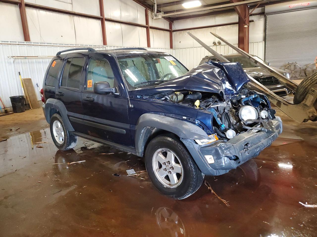 2007 Jeep Liberty Sport Blue vin: 1J4GL48K37W524554