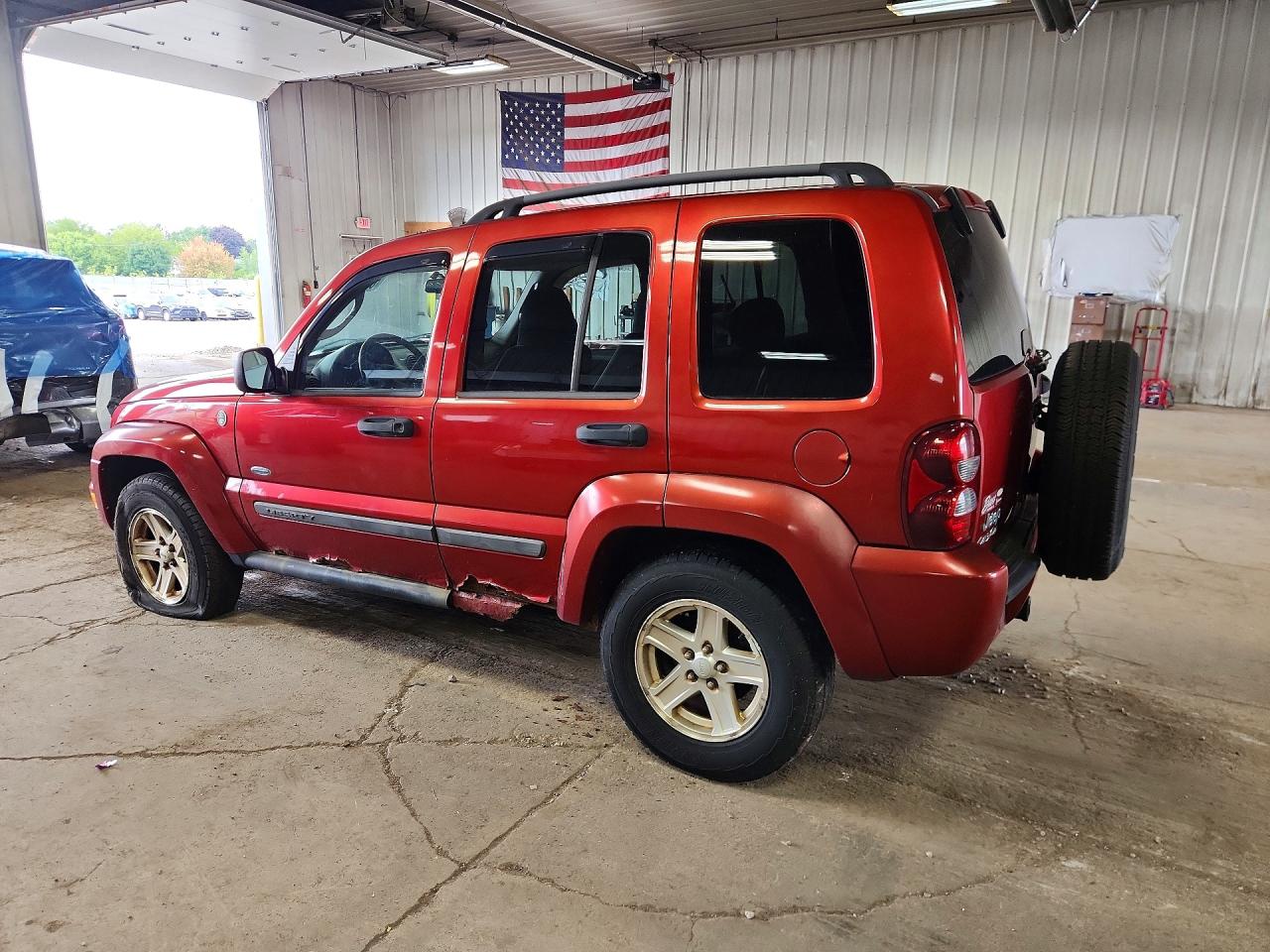 2007 Jeep Liberty Sport Красный vin: 1J4GL48K37W580512