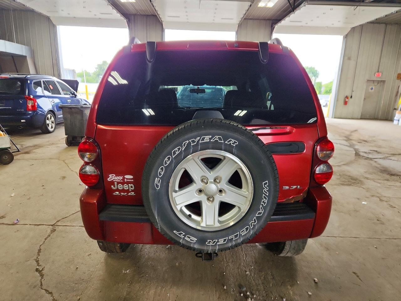 2007 Jeep Liberty Sport Красный vin: 1J4GL48K37W580512