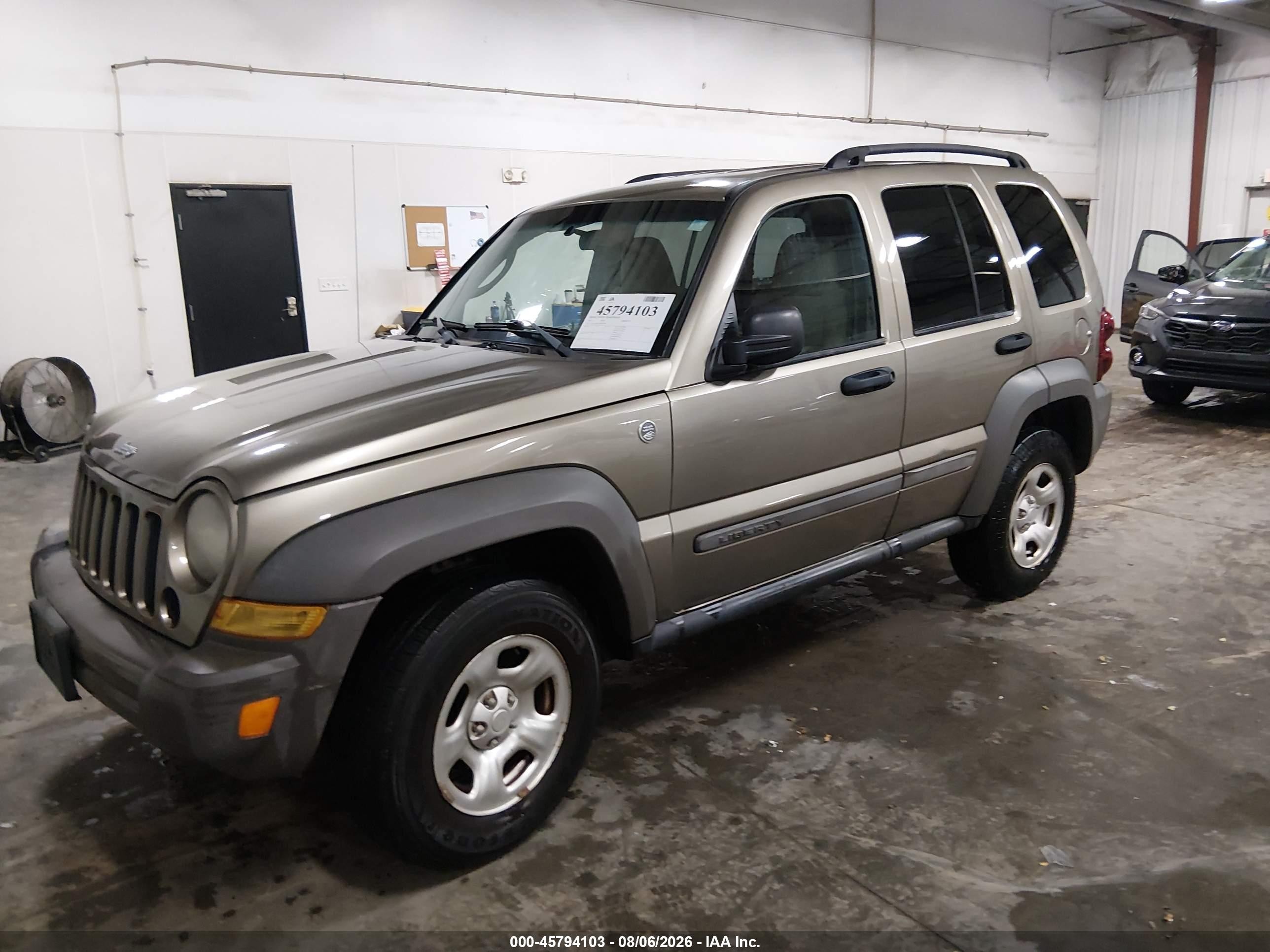 2007 Jeep Liberty Sport Brown vin: 1J4GL48K37W645598