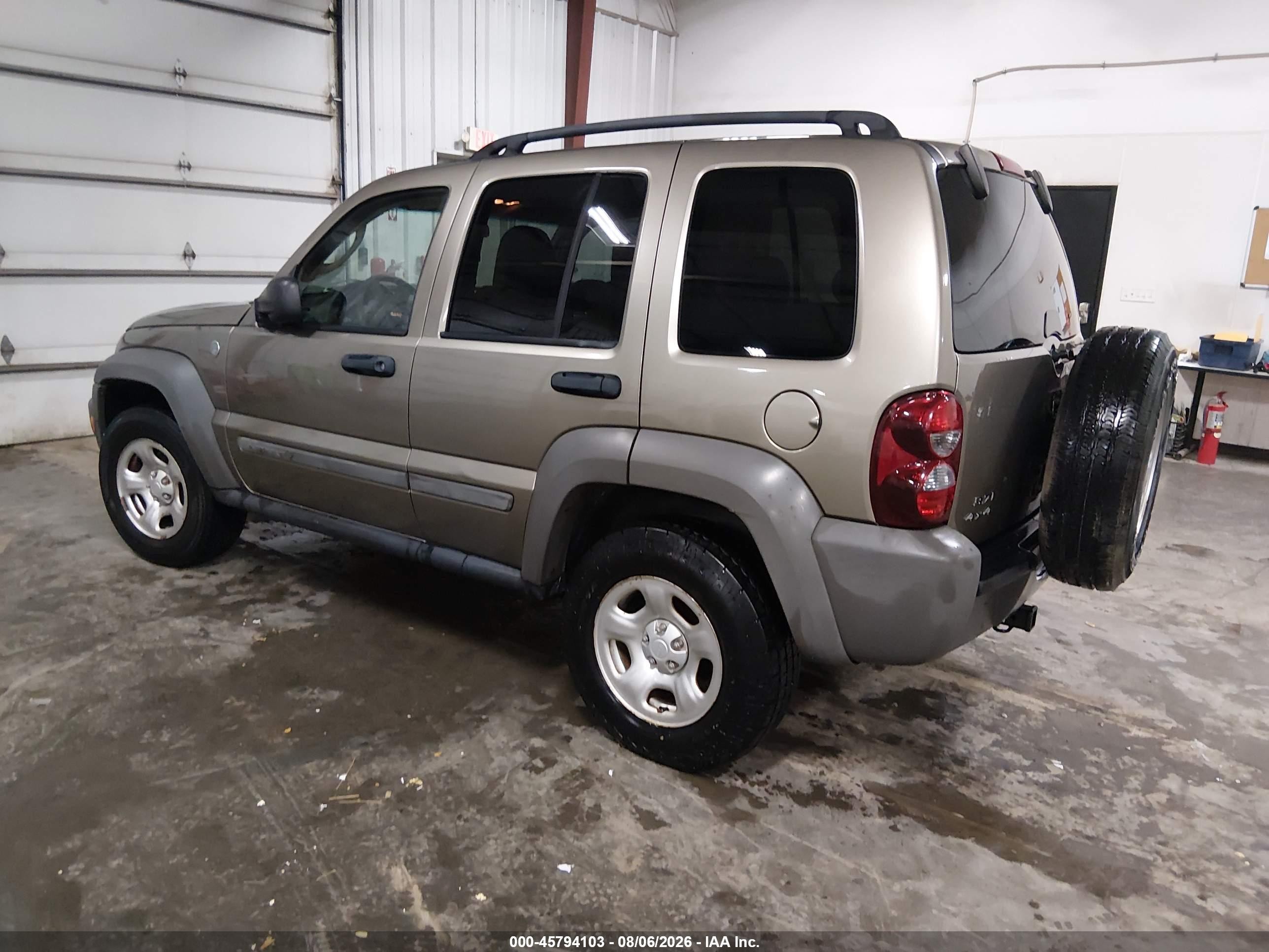 2007 Jeep Liberty Sport Brown vin: 1J4GL48K37W645598