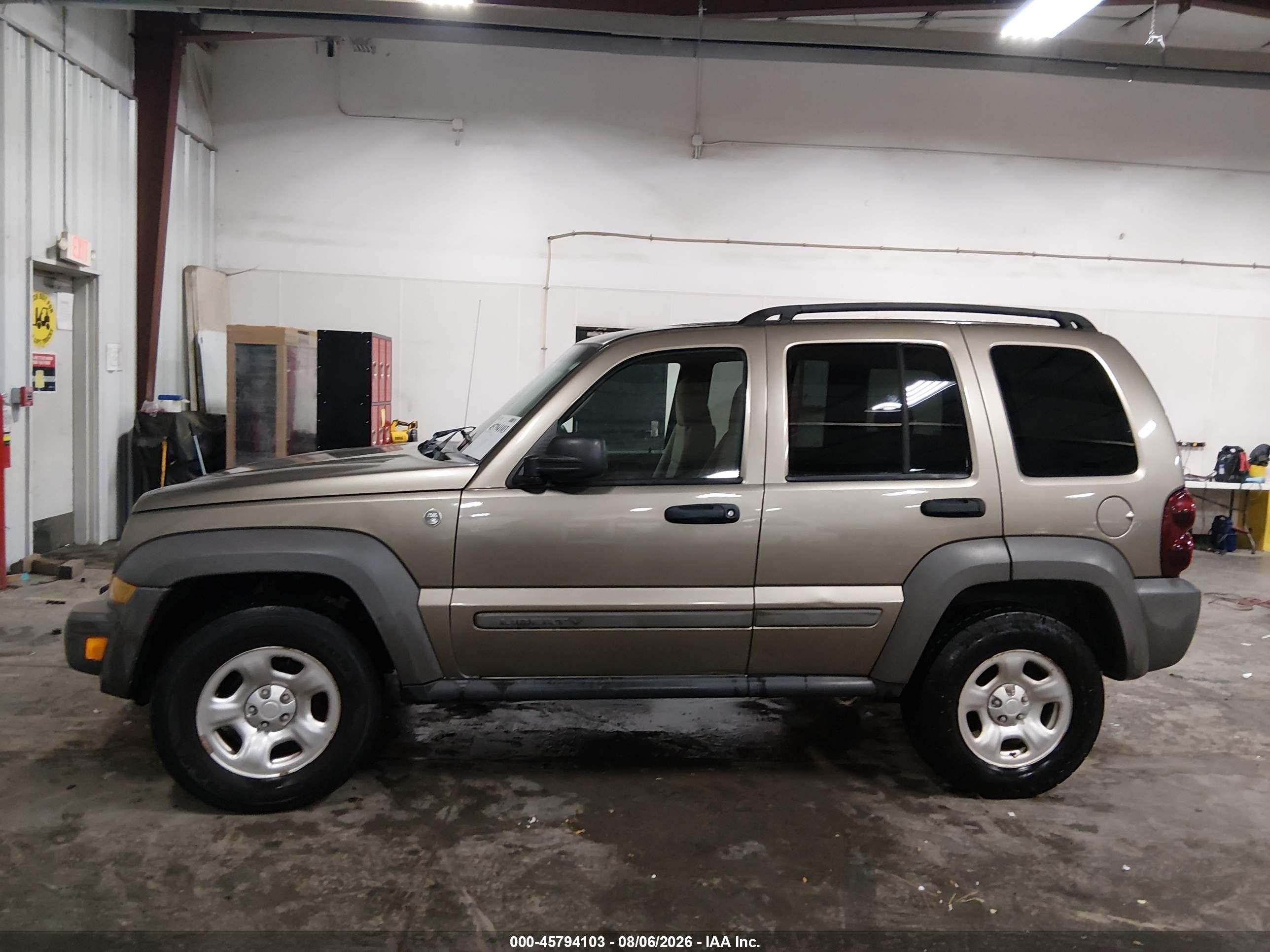 2007 Jeep Liberty Sport Brown vin: 1J4GL48K37W645598