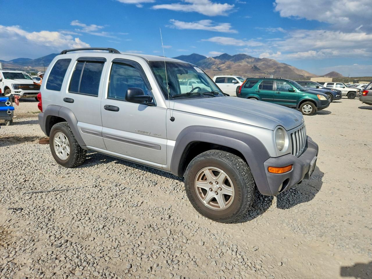 2002 Jeep Liberty Sport Silver vin: 1J4GL48K42W334416