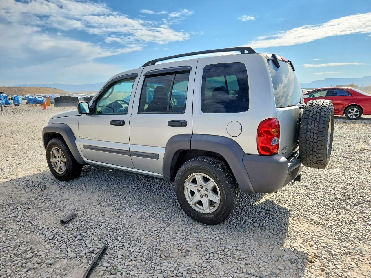 2002 Jeep Liberty Sport Silver vin: 1J4GL48K42W334416
