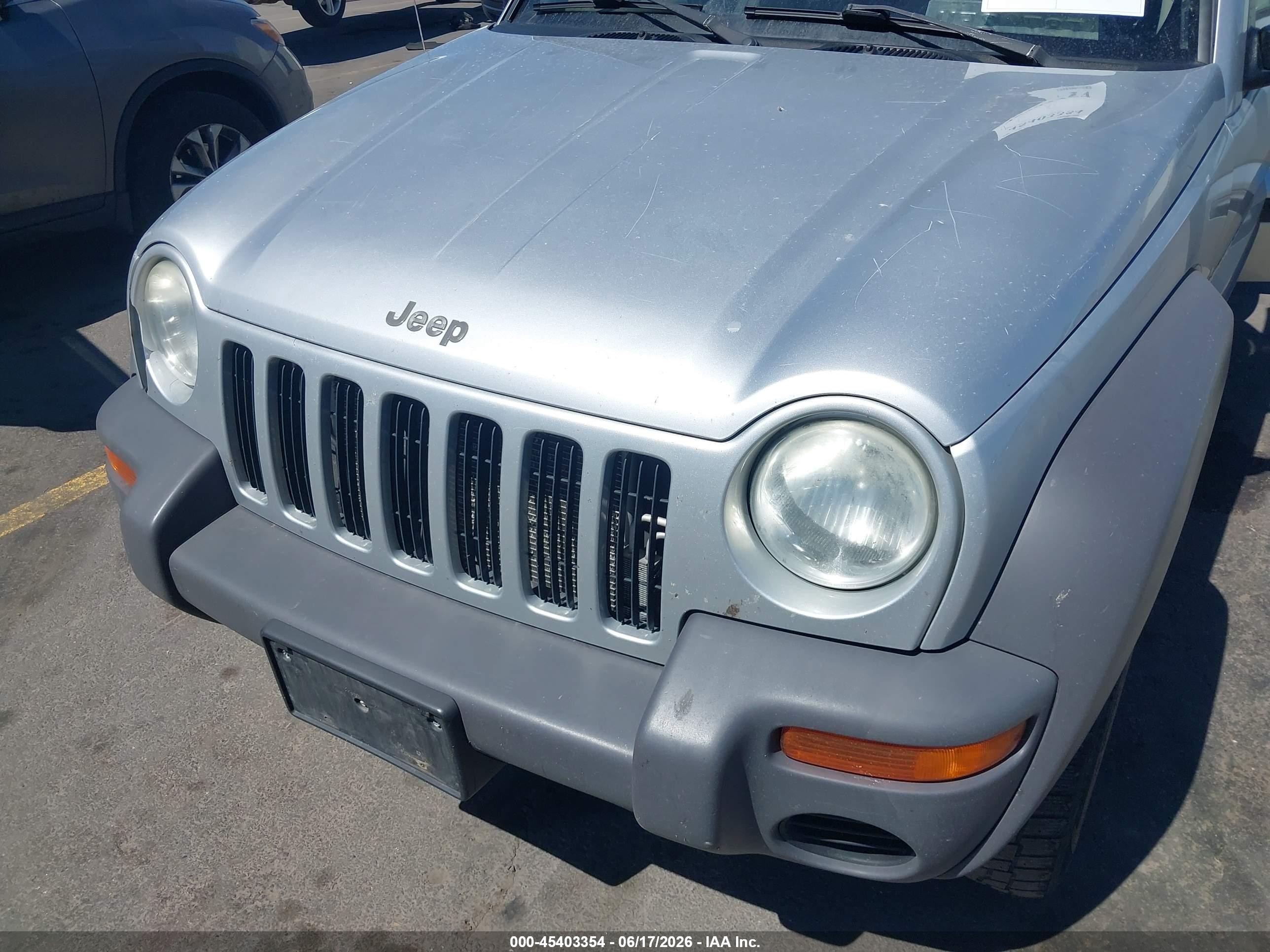 2002 Jeep Liberty Sport Silver vin: 1J4GL48K42W345805