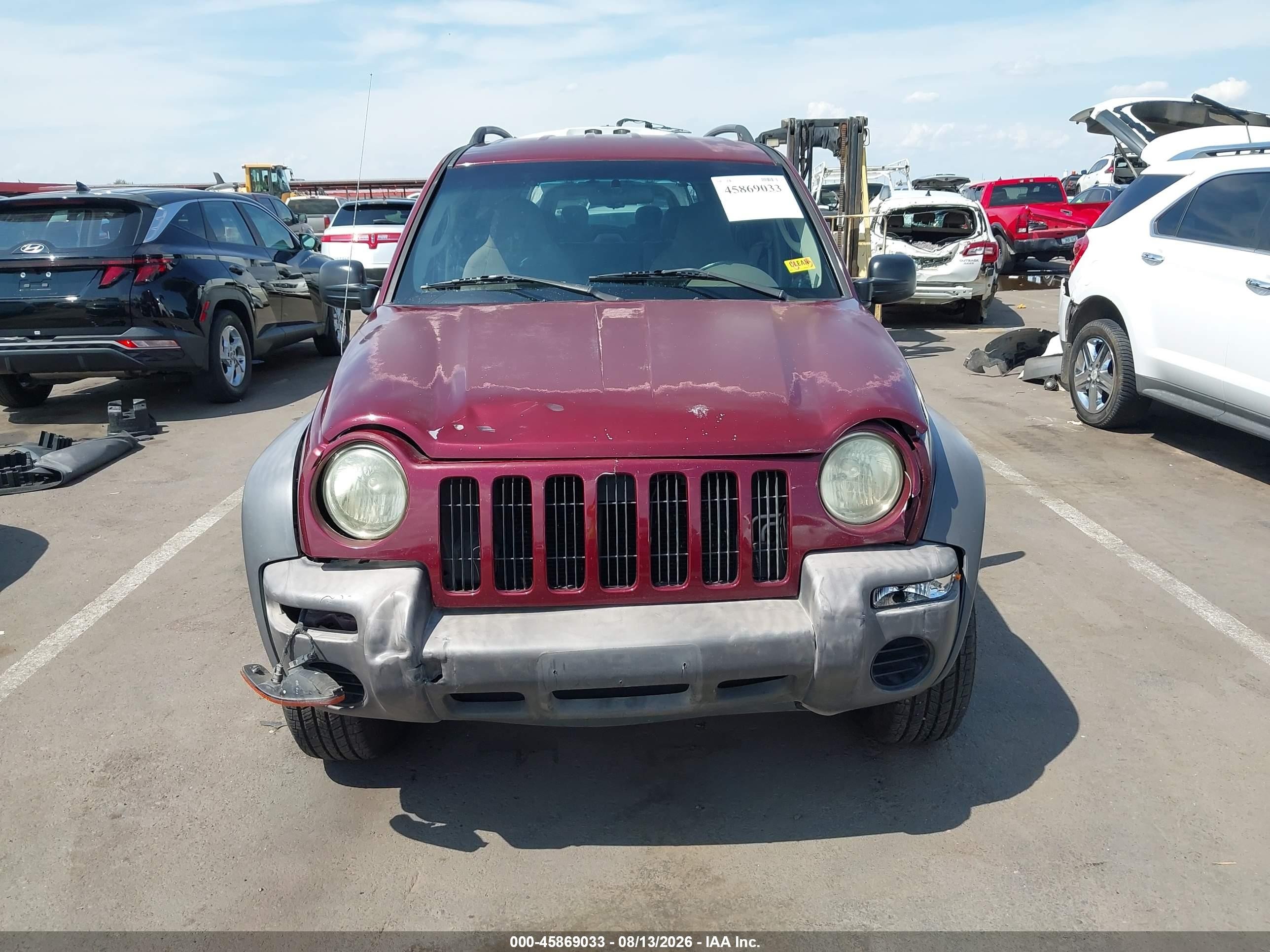 2003 Jeep Liberty Sport Maroon vin: 1J4GL48K43W513721