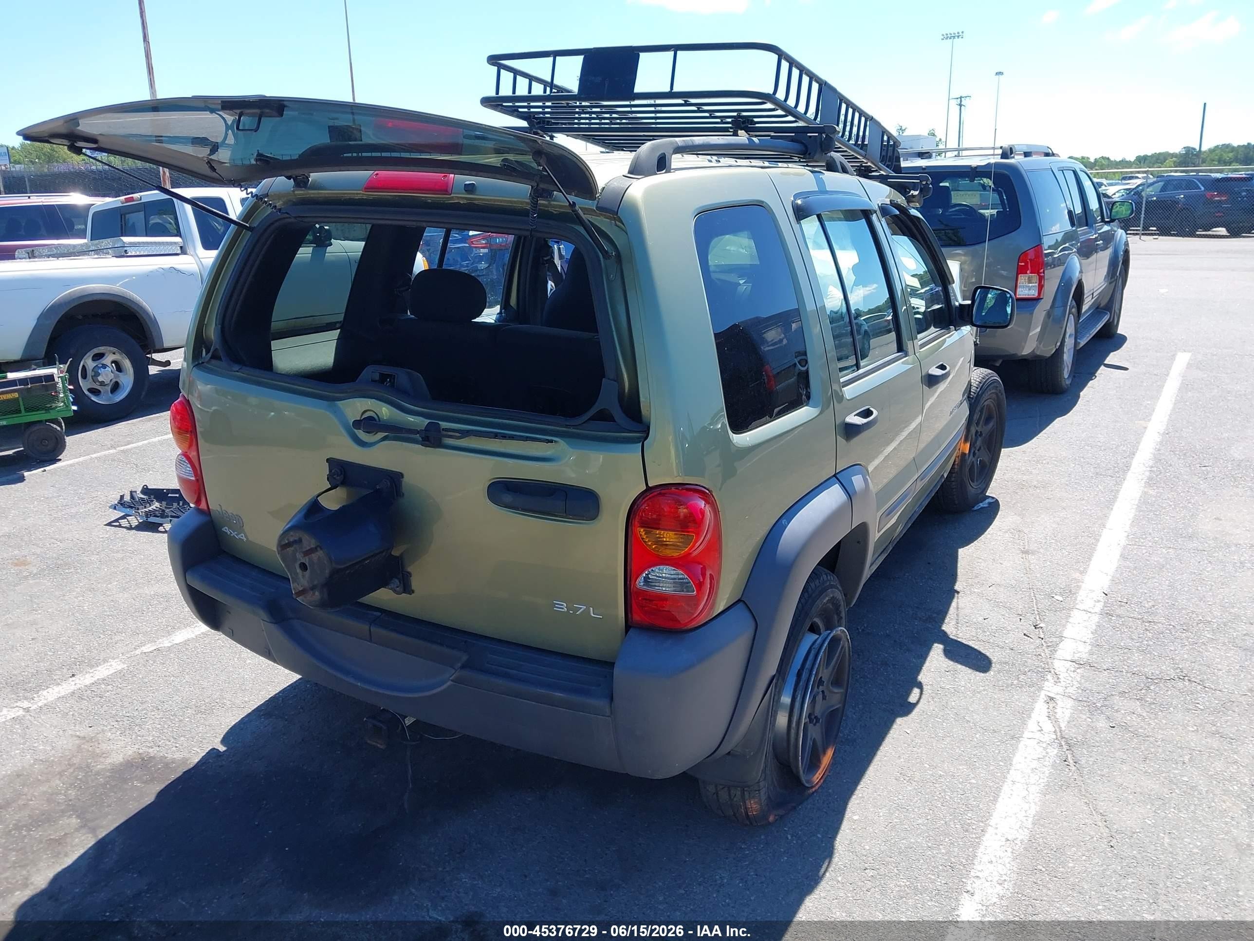 2003 Jeep Liberty Sport Green vin: 1J4GL48K43W625810