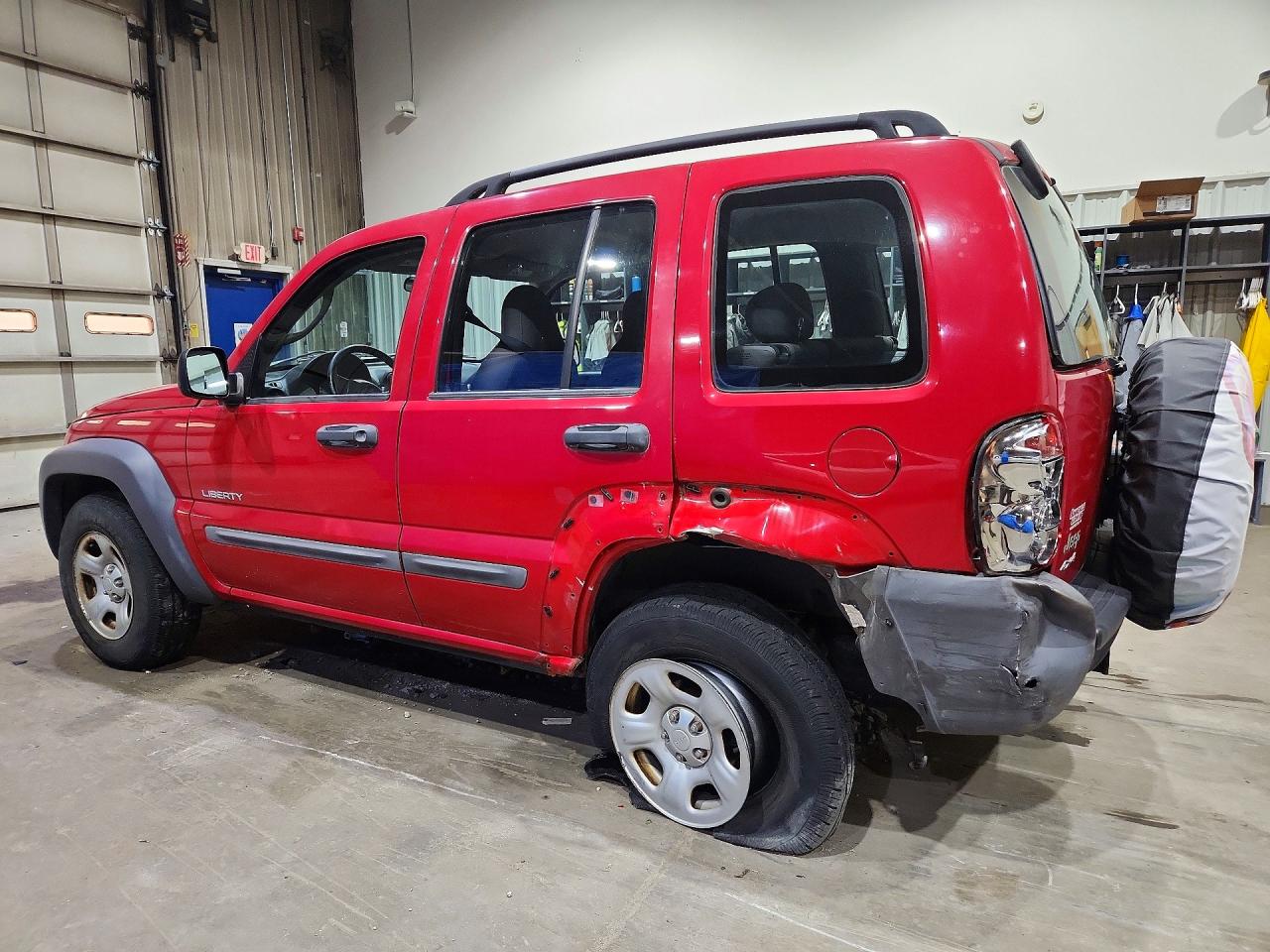 2004 Jeep Liberty Sport Red vin: 1J4GL48K44W132789