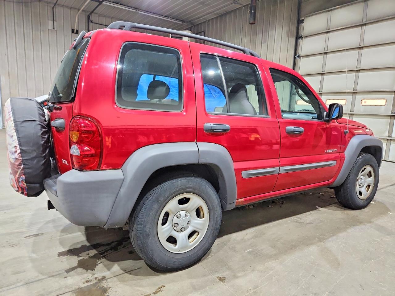 2004 Jeep Liberty Sport Red vin: 1J4GL48K44W132789
