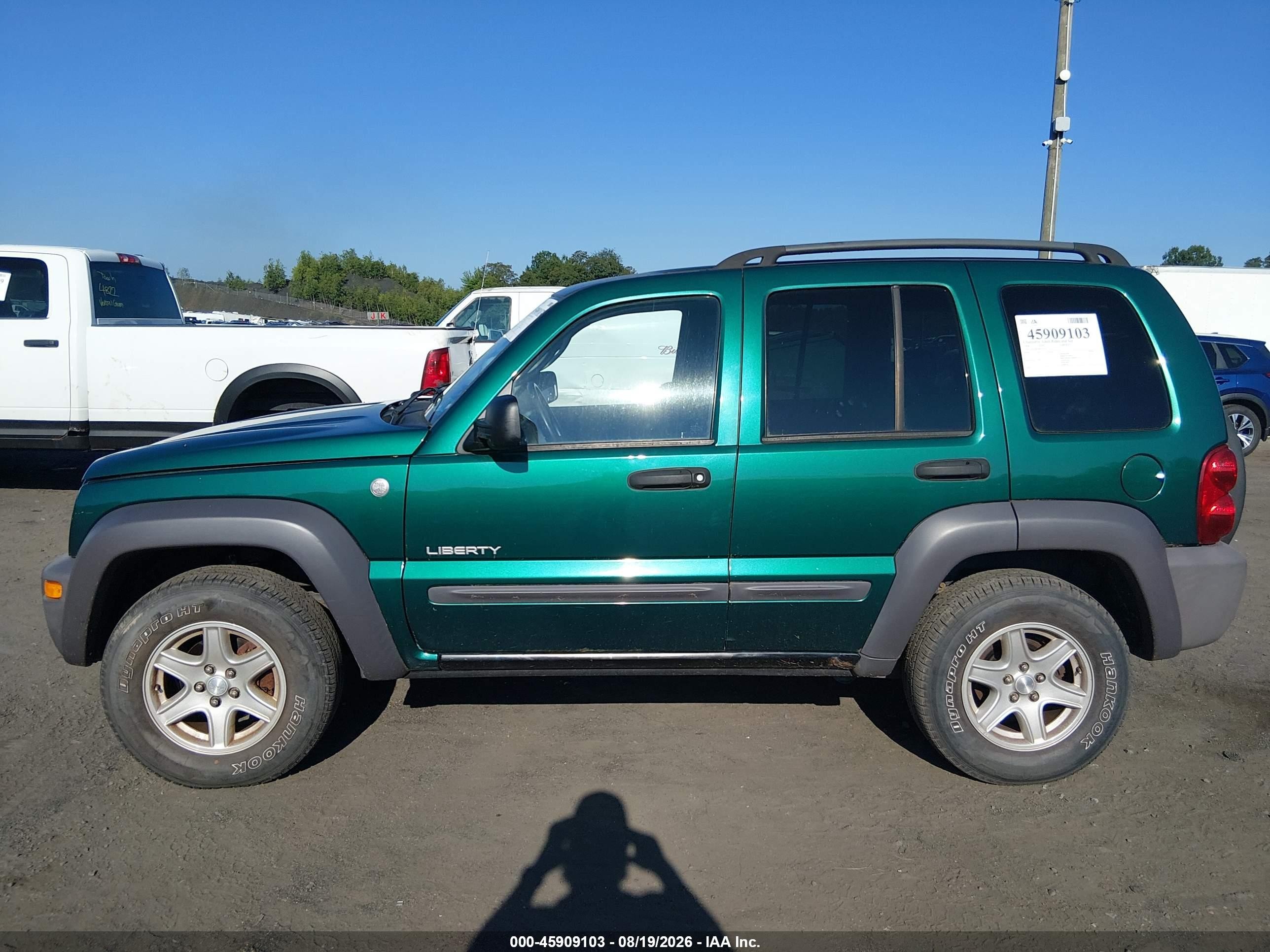 2004 Jeep Liberty Sport Green vin: 1J4GL48K44W192331