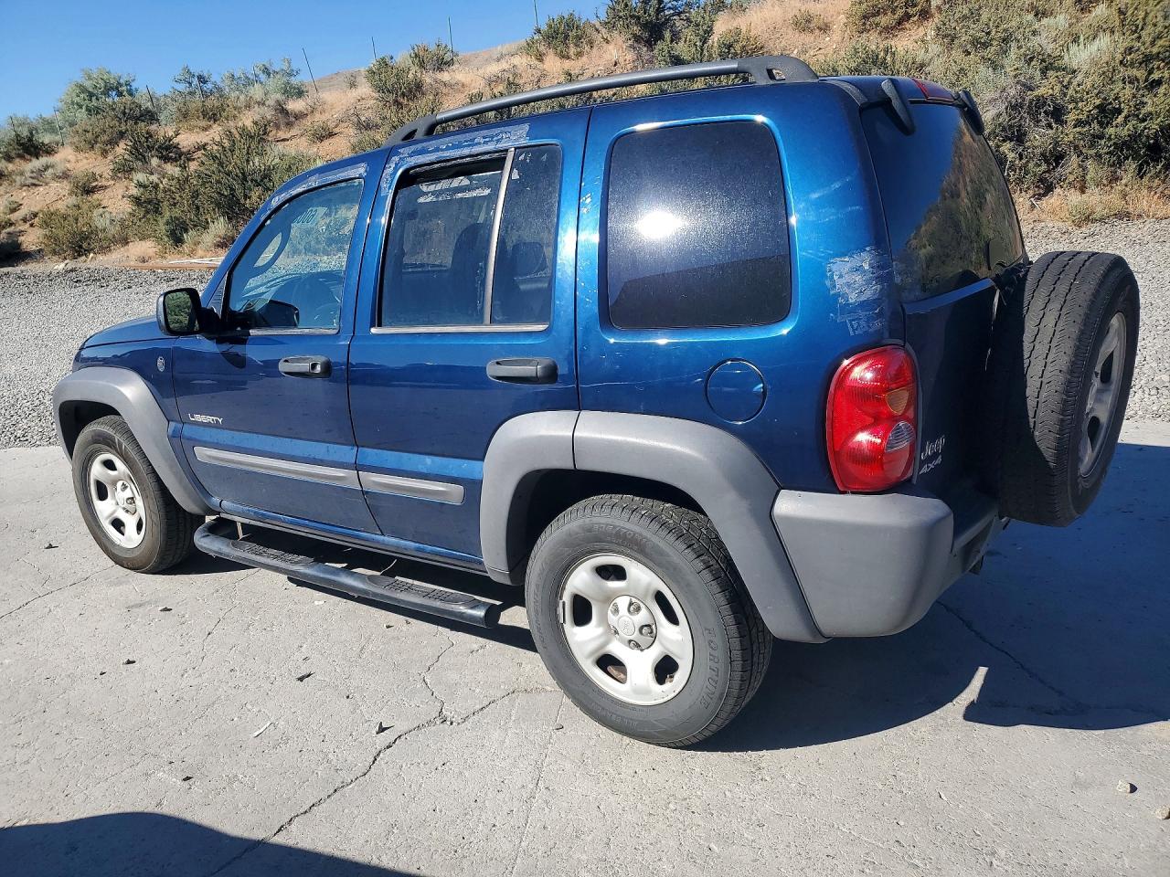 2004 Jeep Liberty Sport Blue vin: 1J4GL48K44W243472
