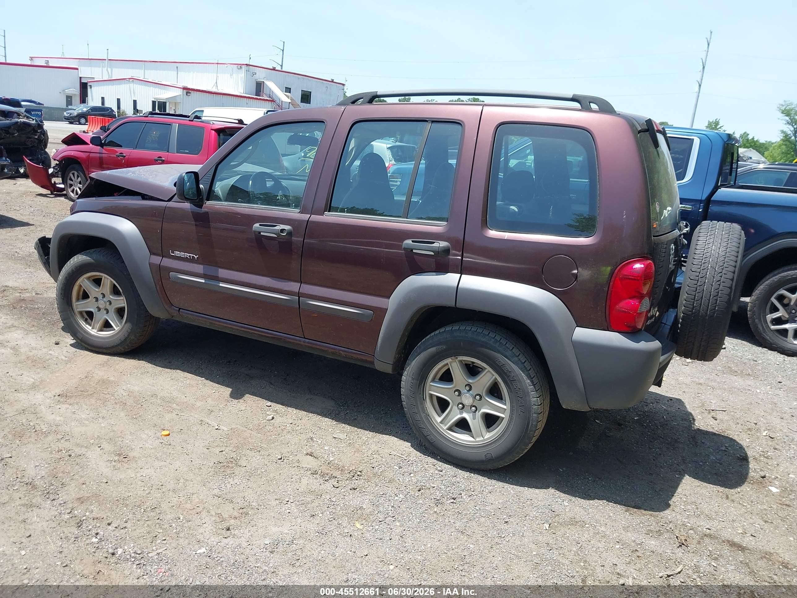 2004 Jeep Liberty Sport Purple vin: 1J4GL48K44W304853