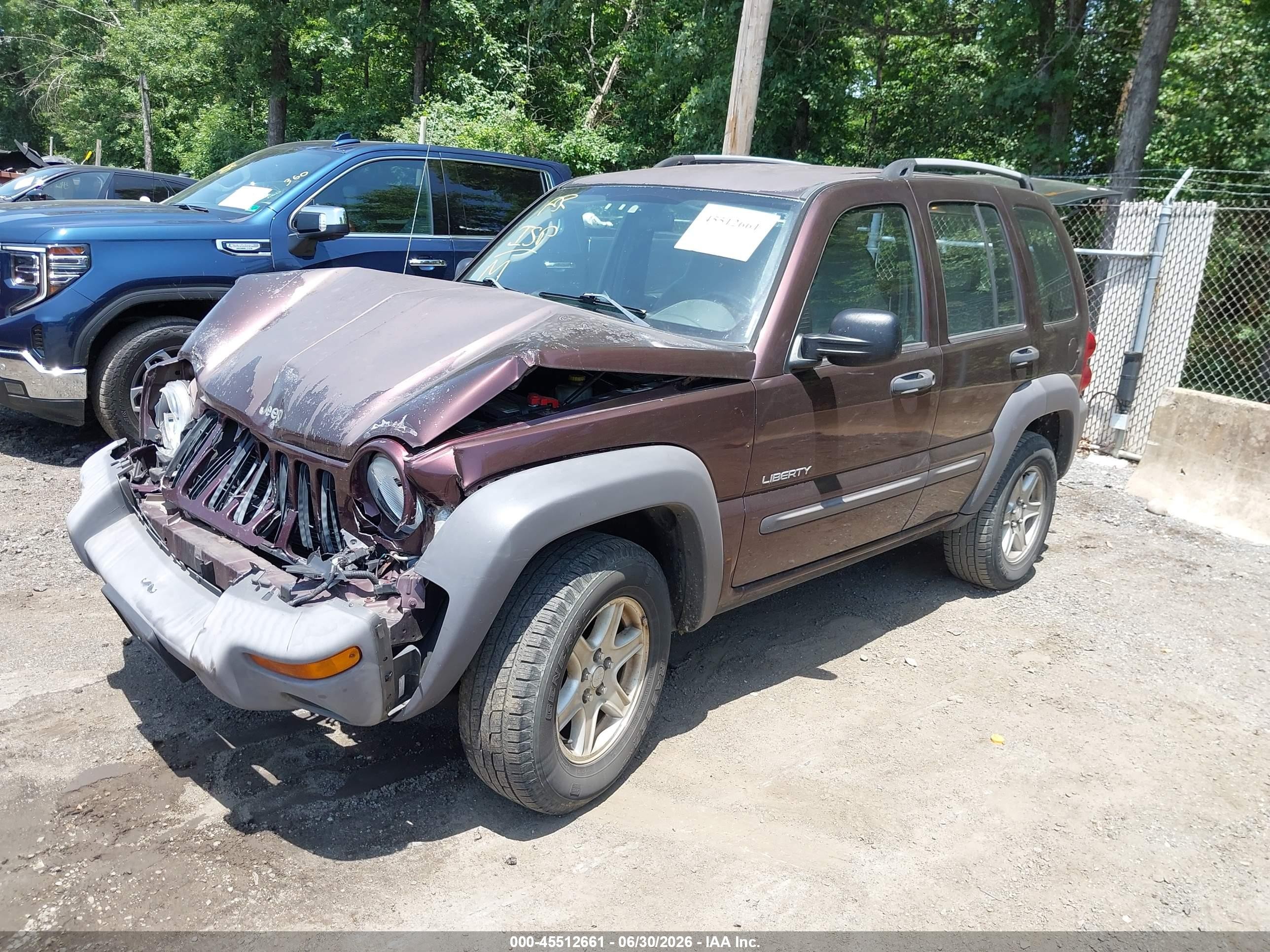 2004 Jeep Liberty Sport Purple vin: 1J4GL48K44W304853