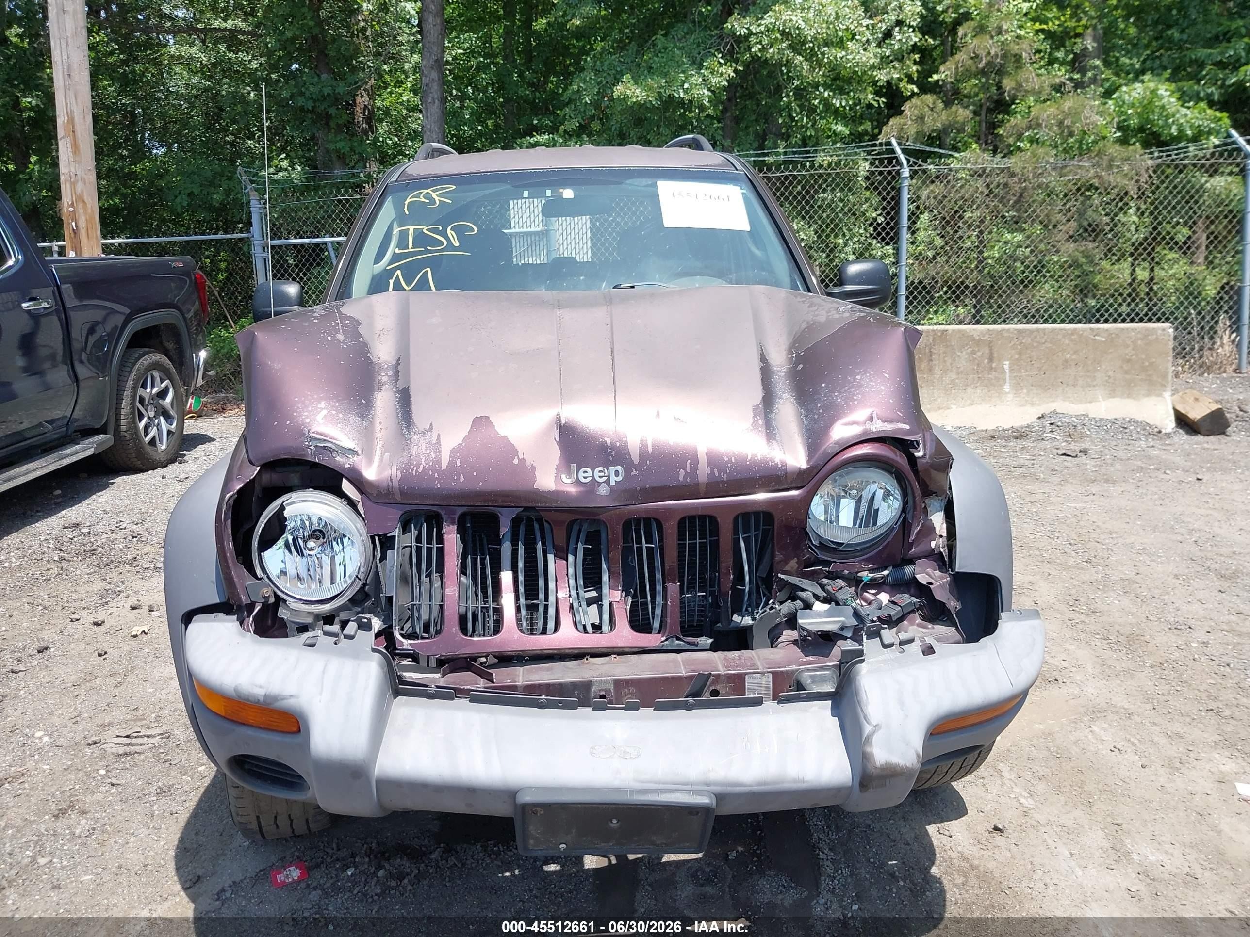 2004 Jeep Liberty Sport Purple vin: 1J4GL48K44W304853
