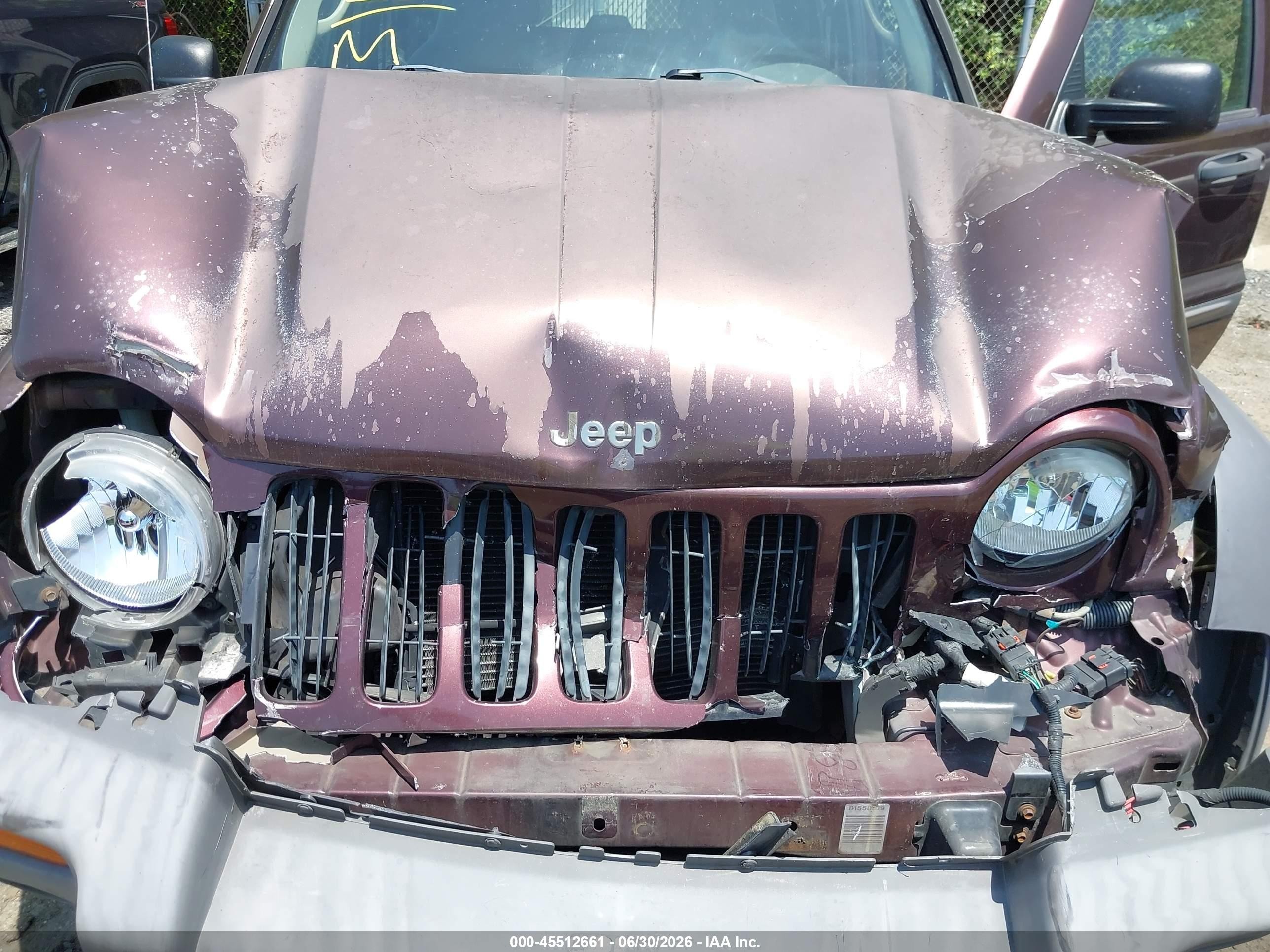 2004 Jeep Liberty Sport Purple vin: 1J4GL48K44W304853