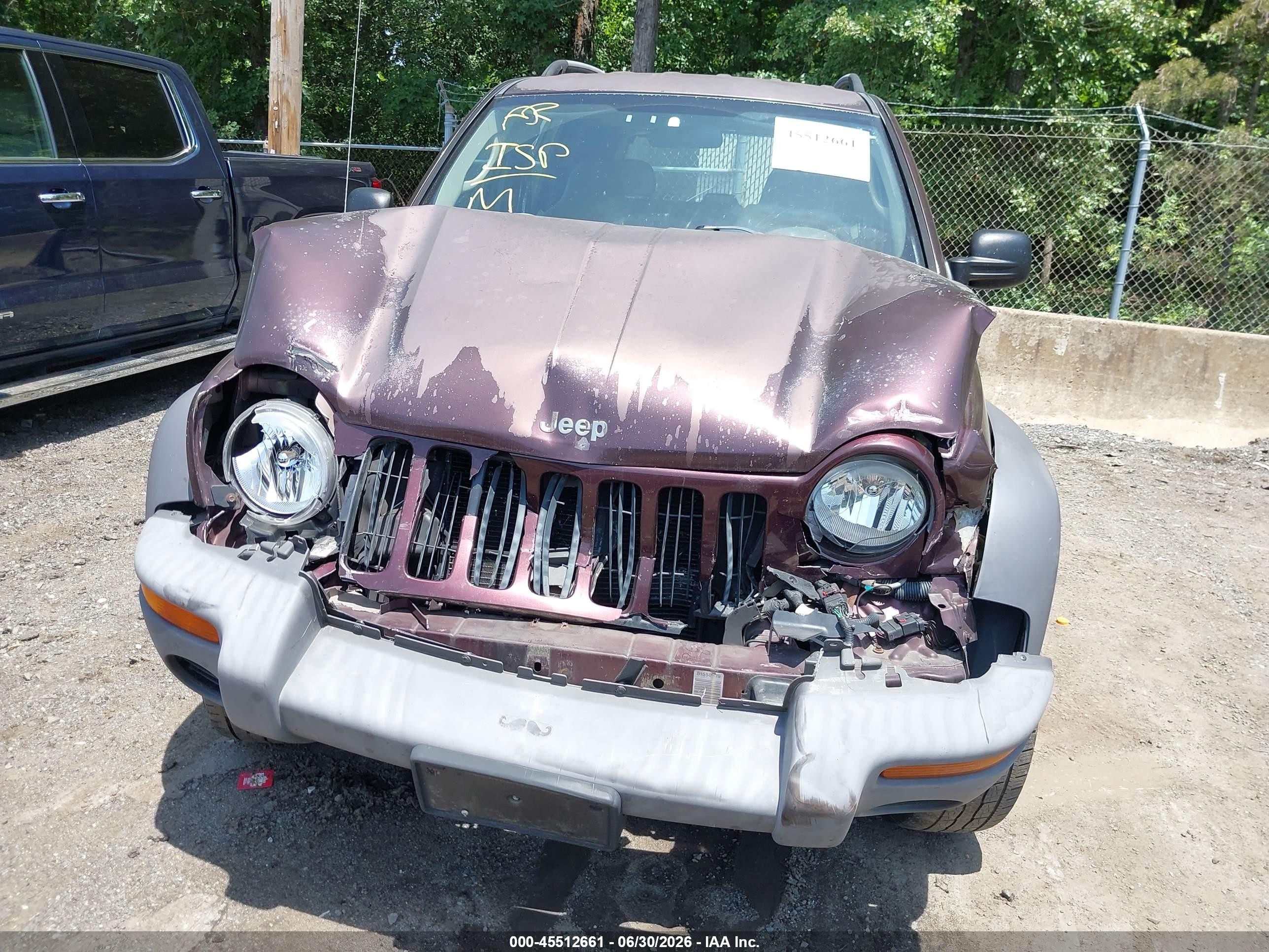 2004 Jeep Liberty Sport Purple vin: 1J4GL48K44W304853