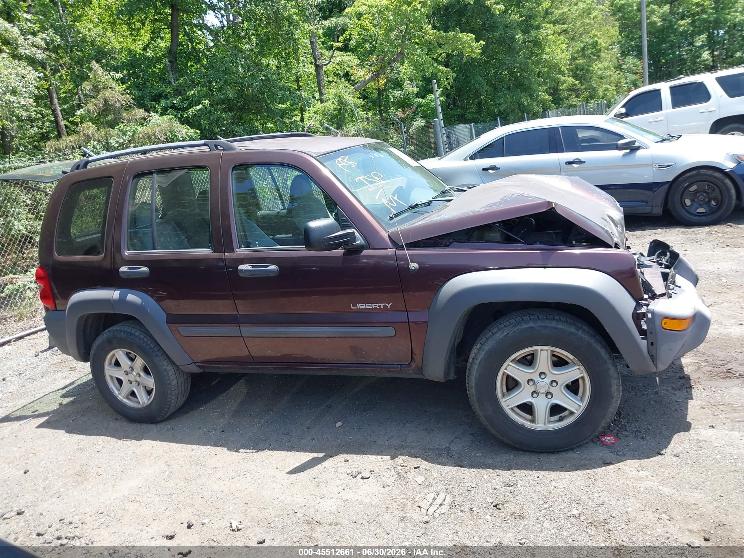 2004 Jeep Liberty Sport Purple vin: 1J4GL48K44W304853