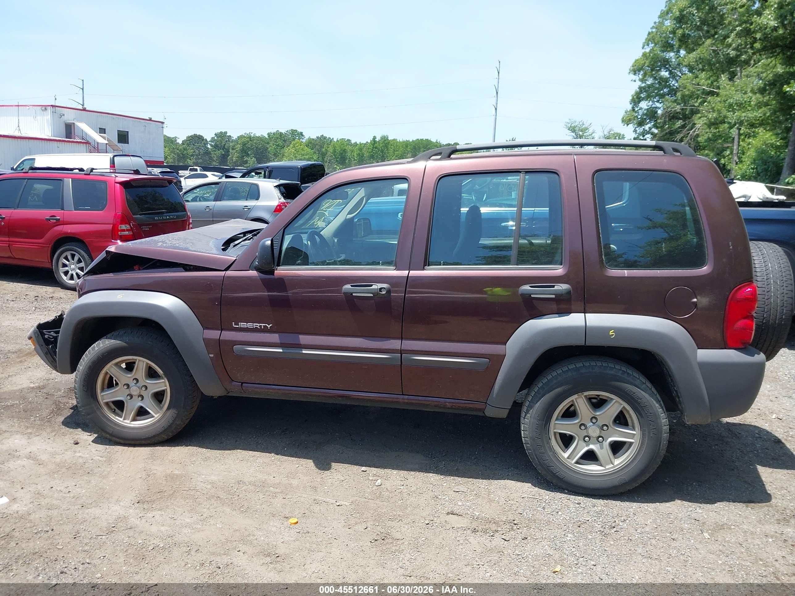 2004 Jeep Liberty Sport Purple vin: 1J4GL48K44W304853