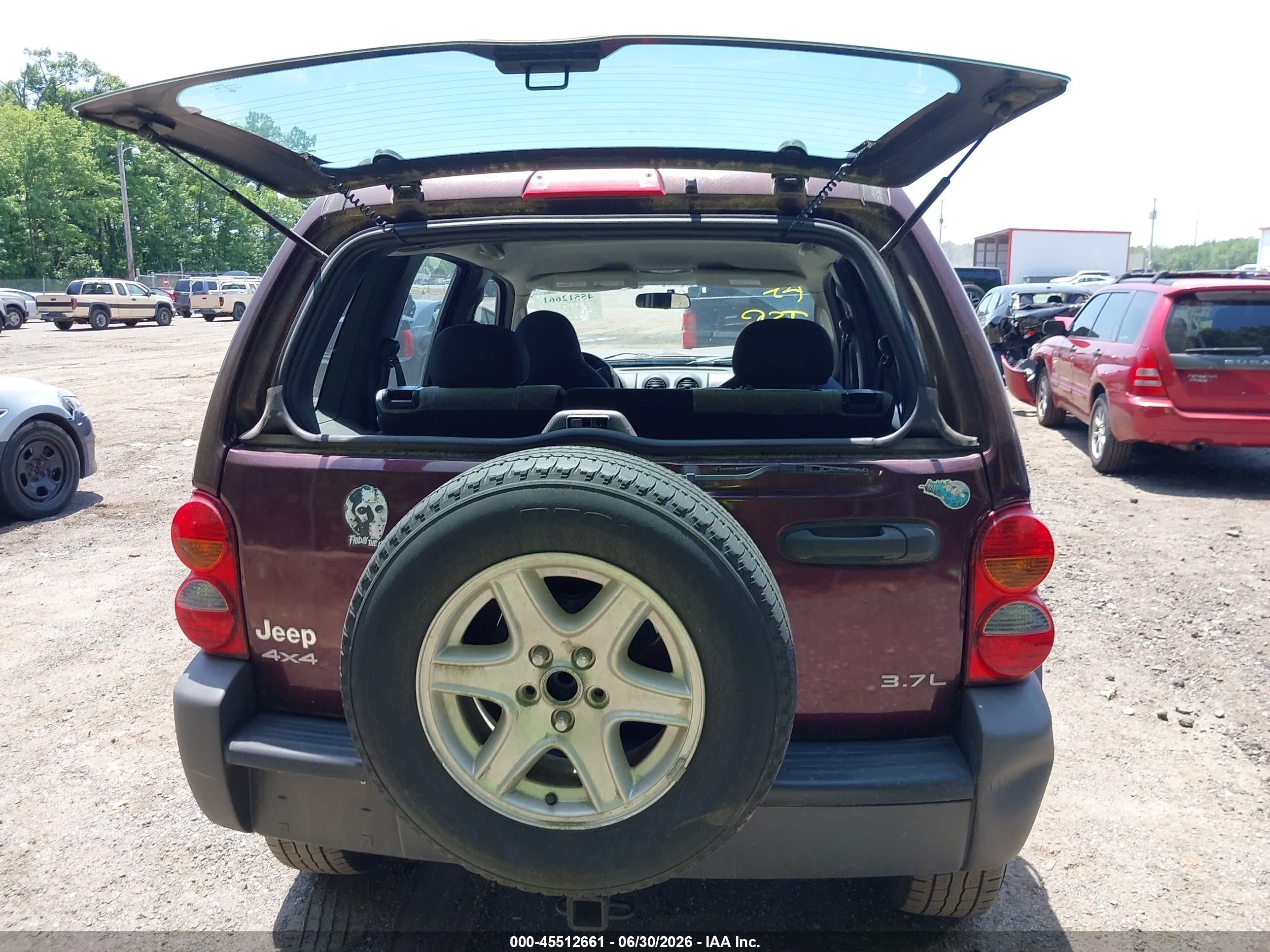 2004 Jeep Liberty Sport Purple vin: 1J4GL48K44W304853