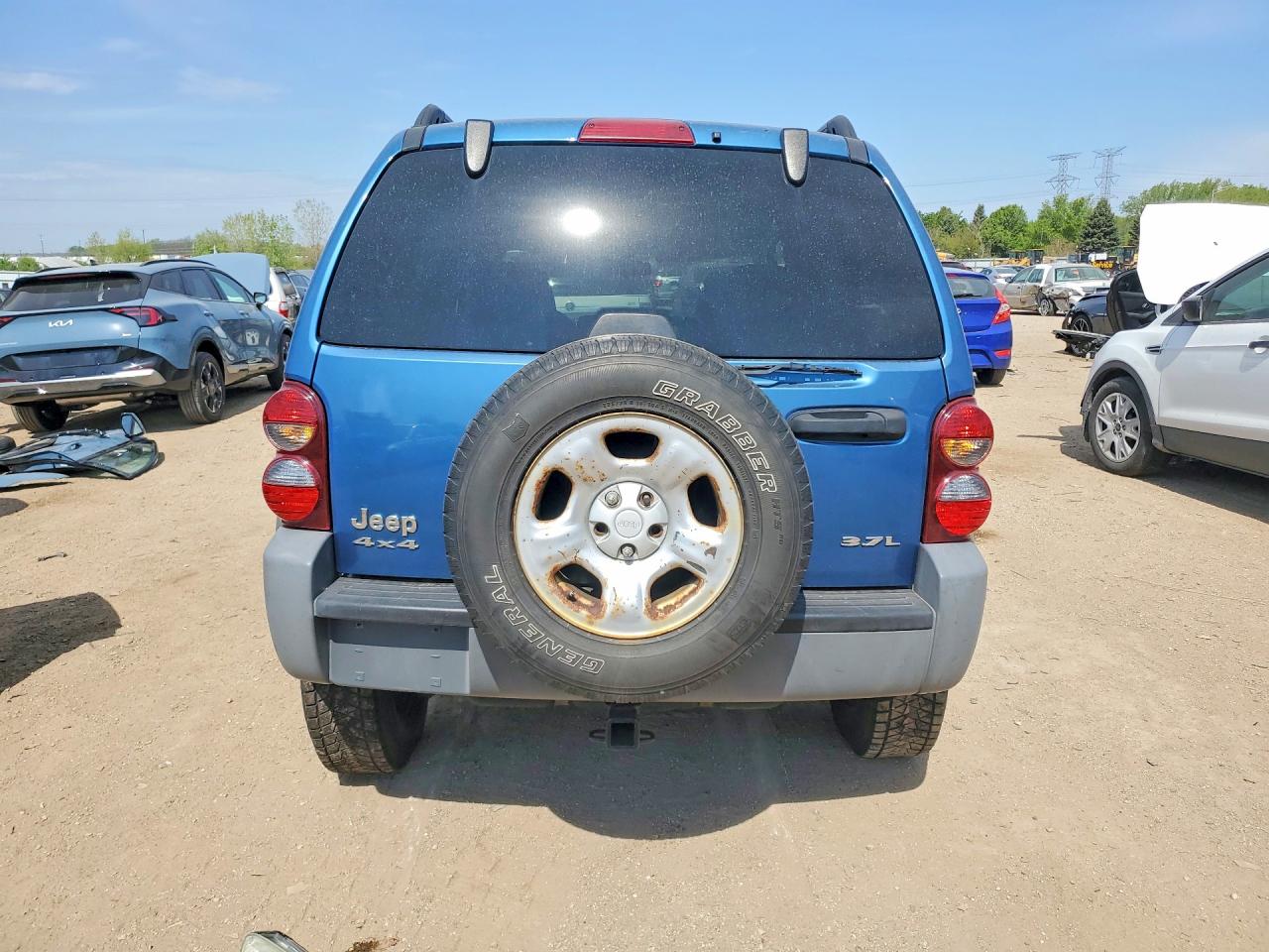 2005 Jeep Liberty Sport Blue vin: 1J4GL48K45W532532