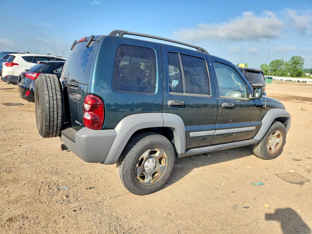 2005 Jeep Liberty Sport Green vin: 1J4GL48K45W599809
