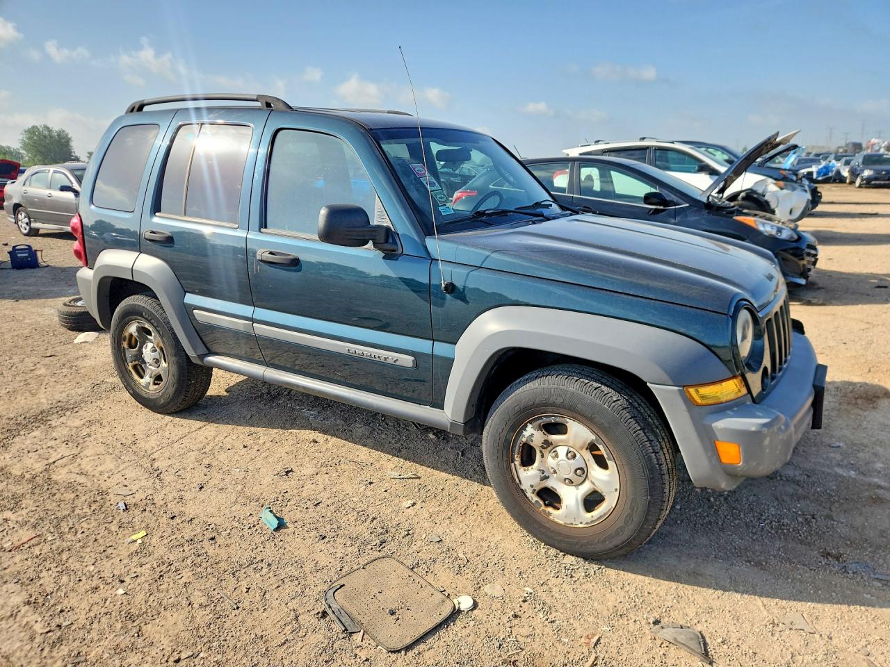 2005 Jeep Liberty Sport Green vin: 1J4GL48K45W599809