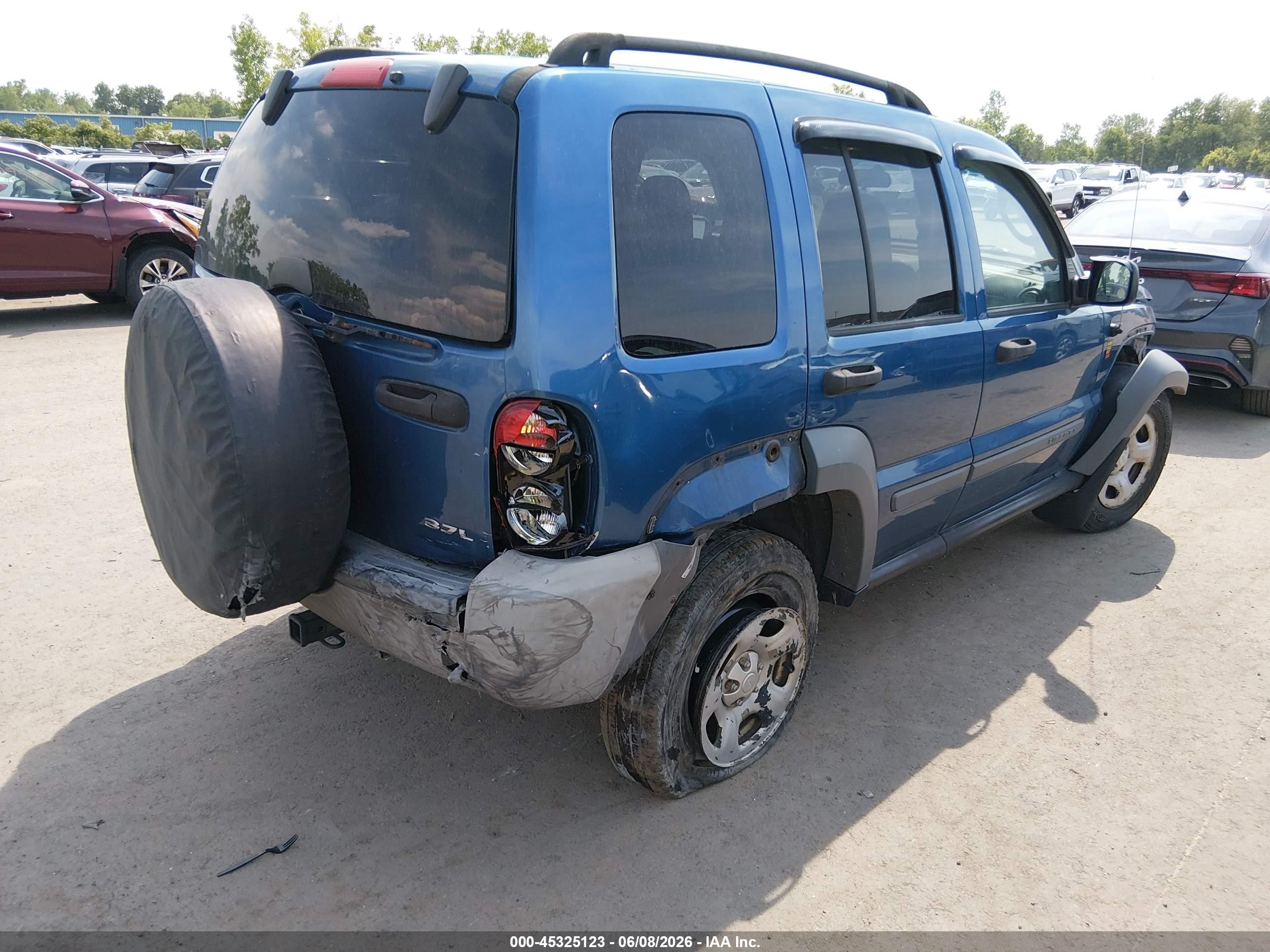 2006 Jeep Liberty Sport Blue vin: 1J4GL48K46W120872