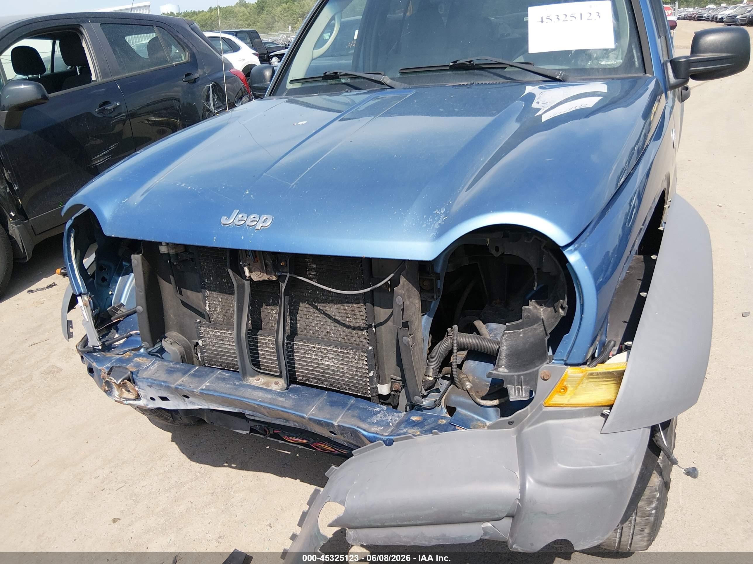 2006 Jeep Liberty Sport Blue vin: 1J4GL48K46W120872