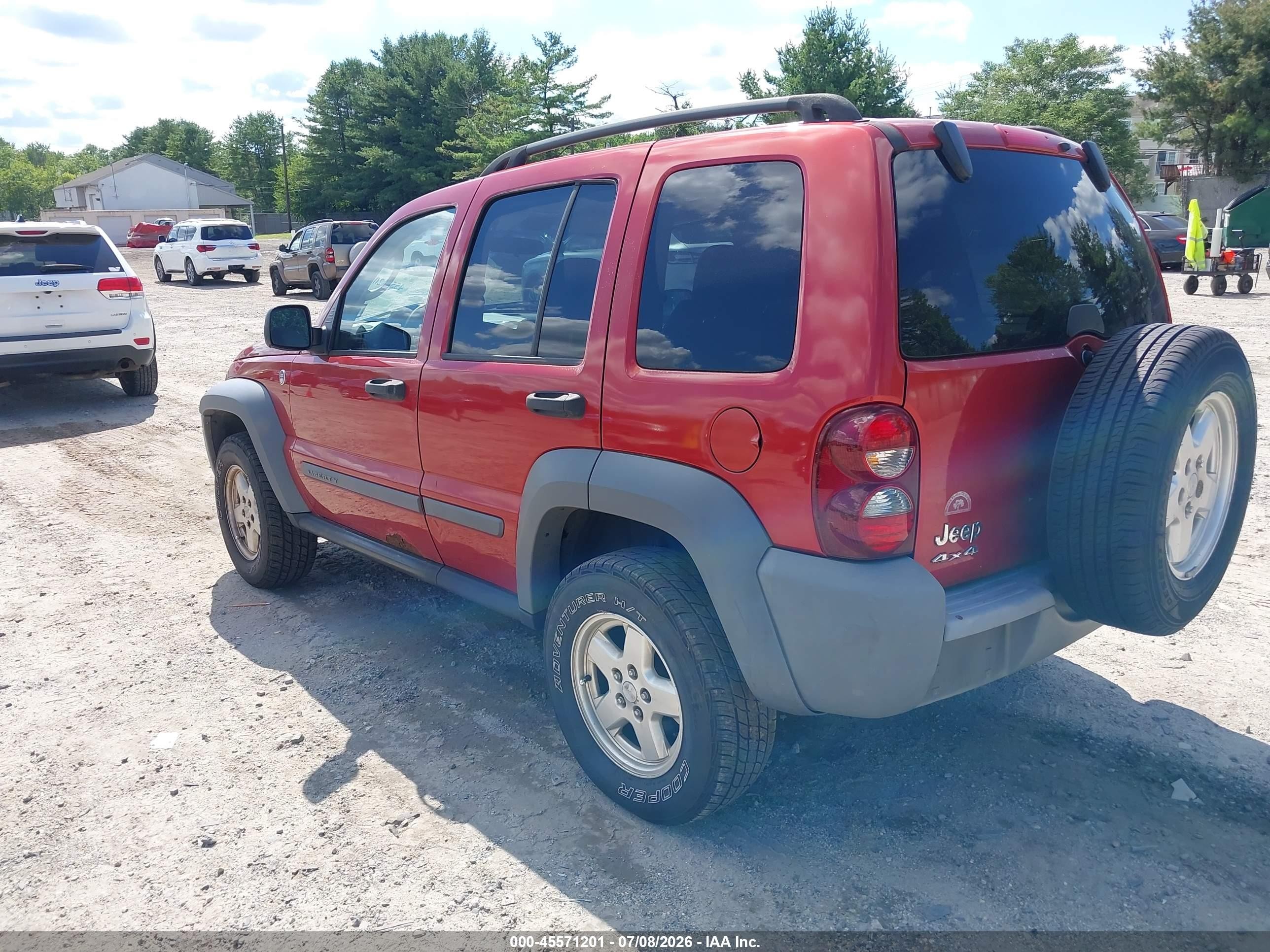2006 Jeep Liberty Sport Red vin: 1J4GL48K46W128938